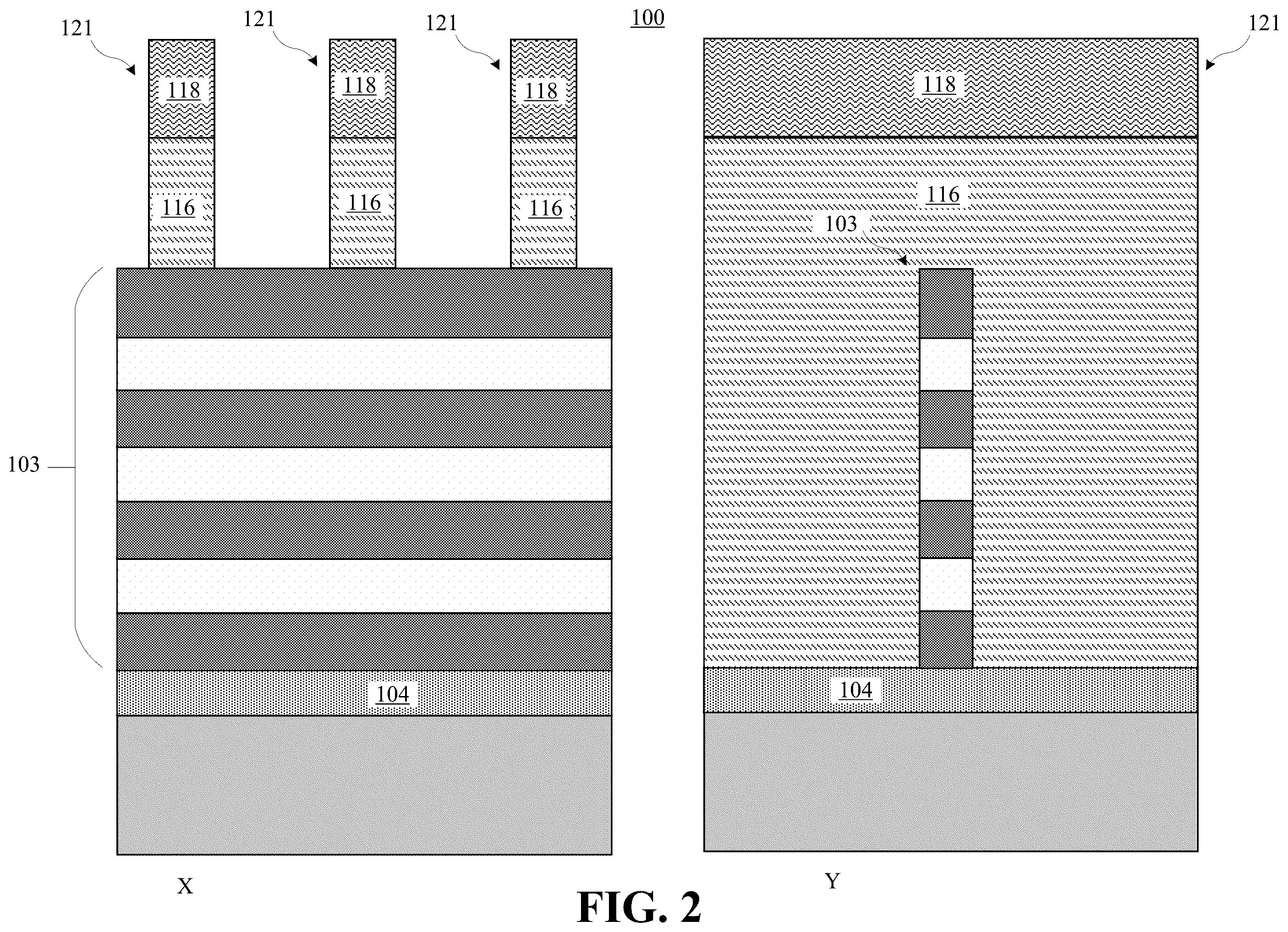 Patent US12417963 Figure 2 – Isolation rail between backside power rails