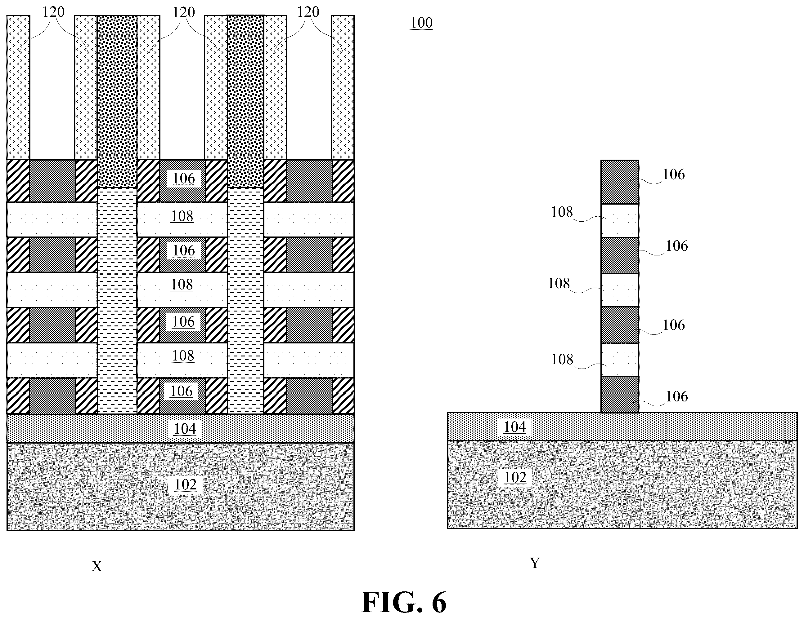 Patent US12417963 Figure 6 – Isolation rail between backside power rails