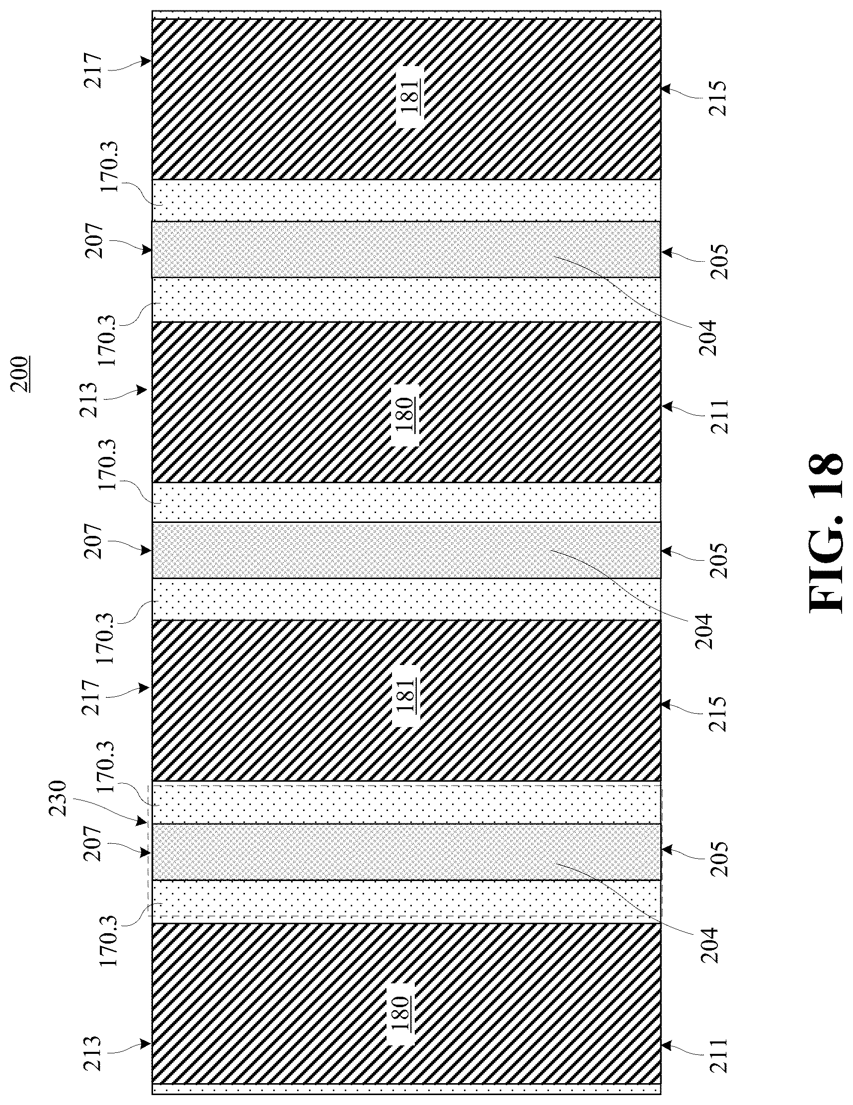 Patent US12417963 Figure 18 – Isolation rail between backside power rails