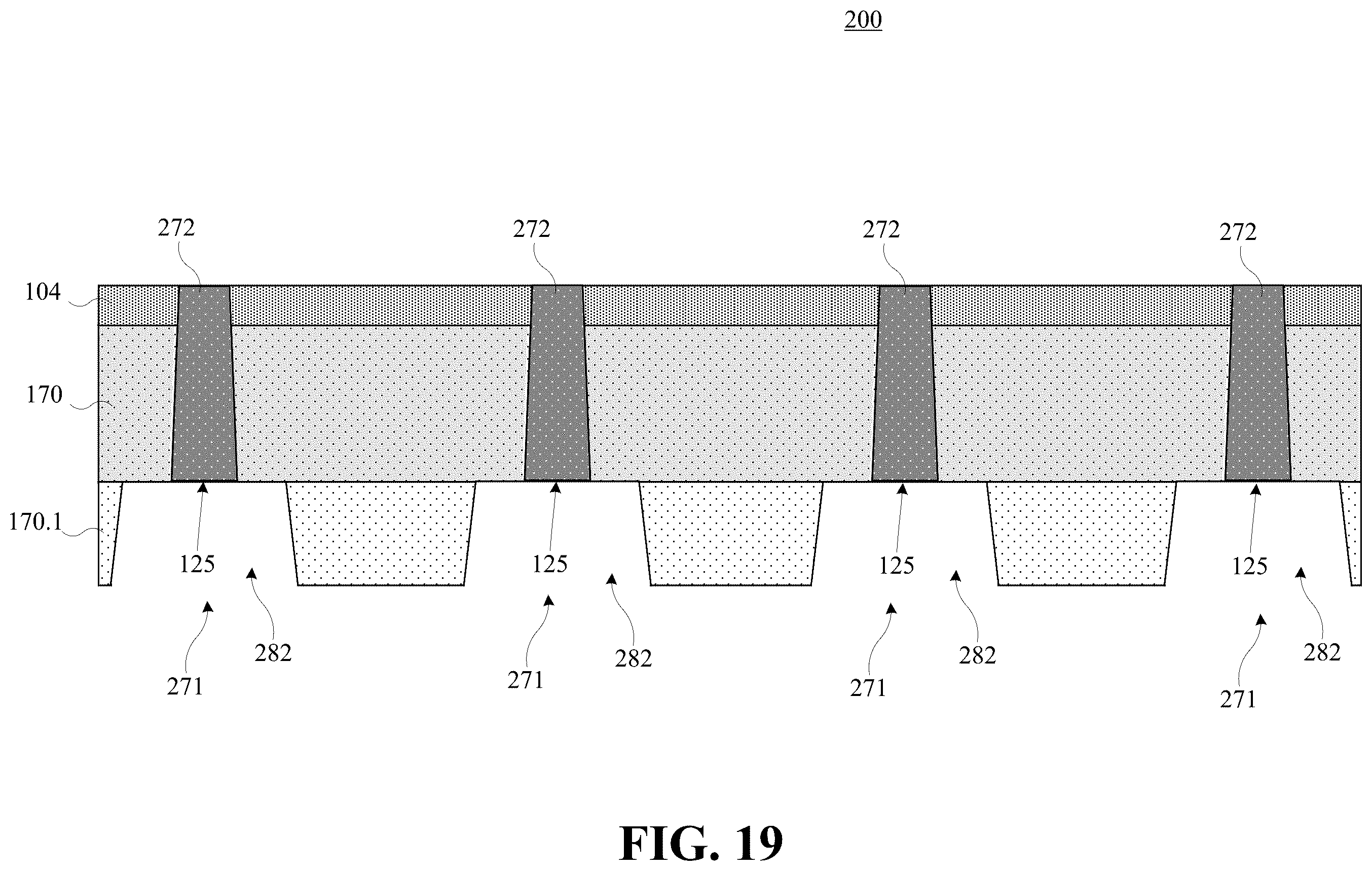 Patent US12417963 Figure 19 – Isolation rail between backside power rails