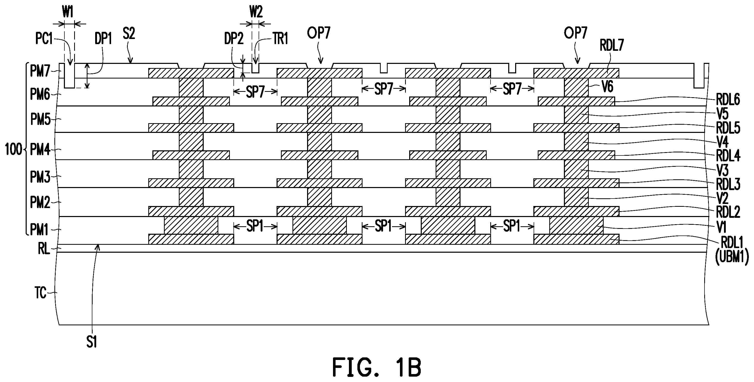 Patent US12417969 Figure 2 – Semiconductor structure and circuit structure