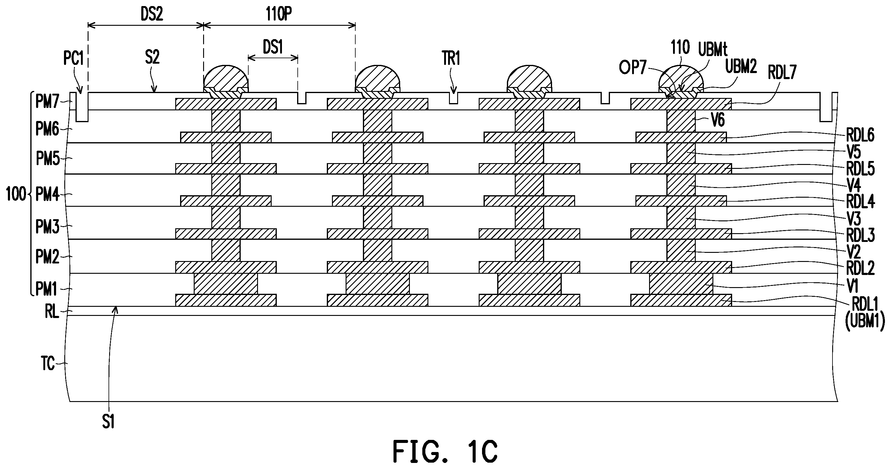 Patent US12417969 Figure 3 – Semiconductor structure and circuit structure