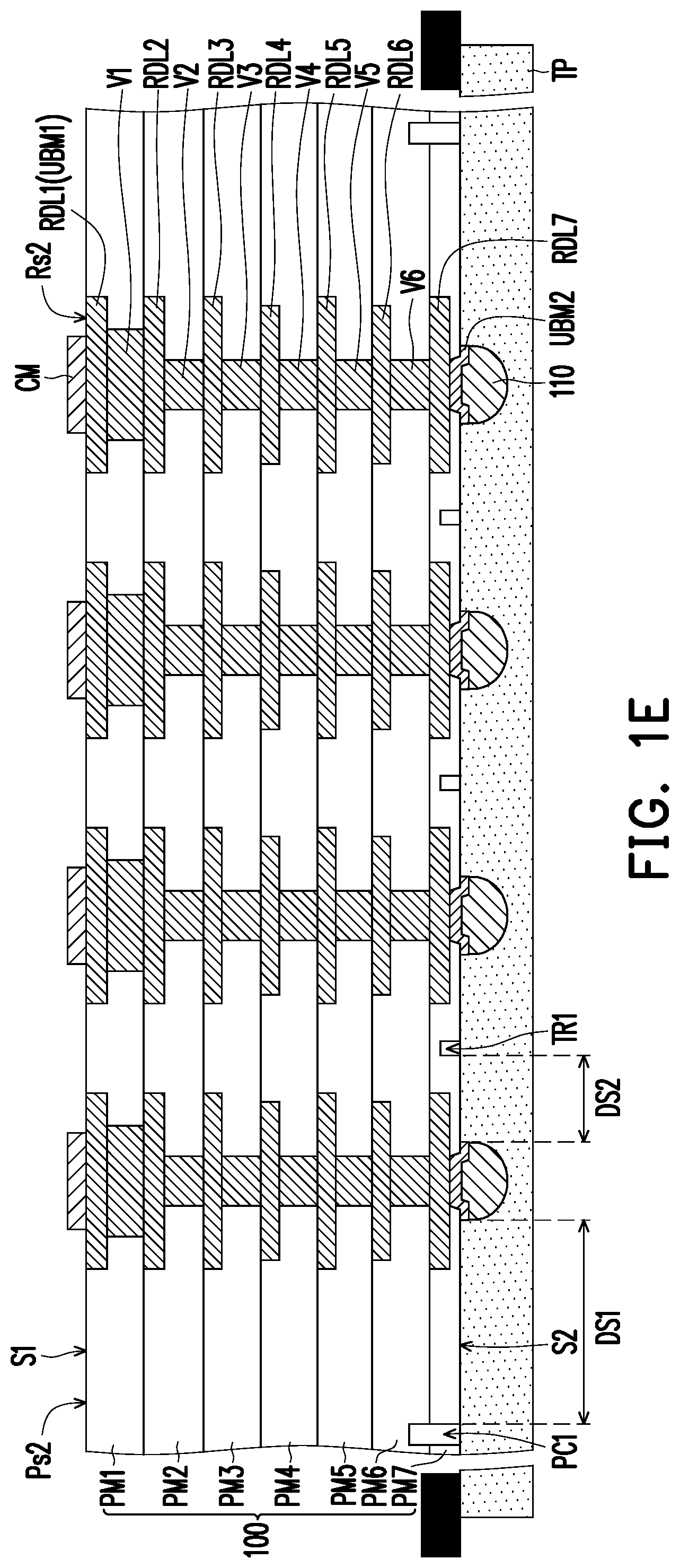 Patent US12417969 Figure 5 – Semiconductor structure and circuit structure