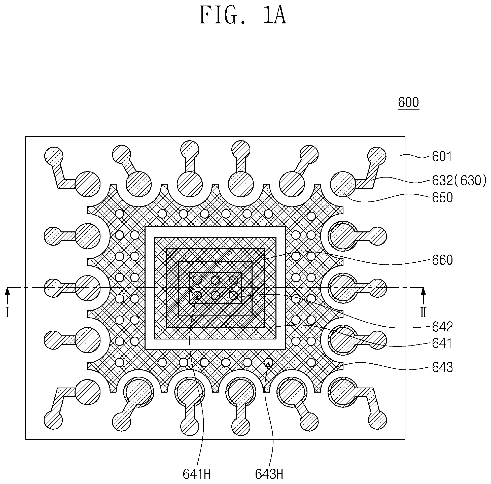 Patent US12417972 Figure 1 – Semiconductor package