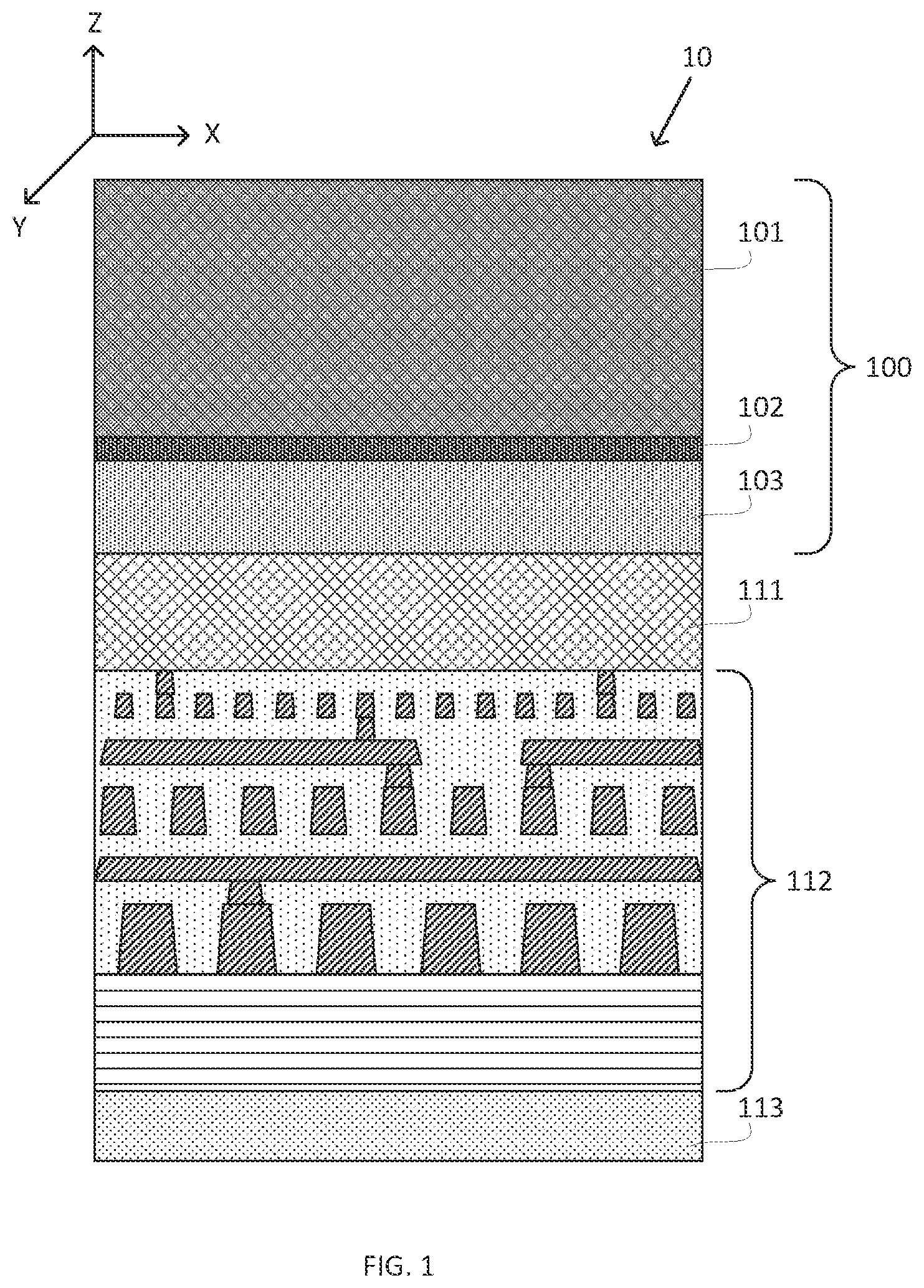 Patent US12417974 Figure 1 – Decoupling capacitance in backside interconnect