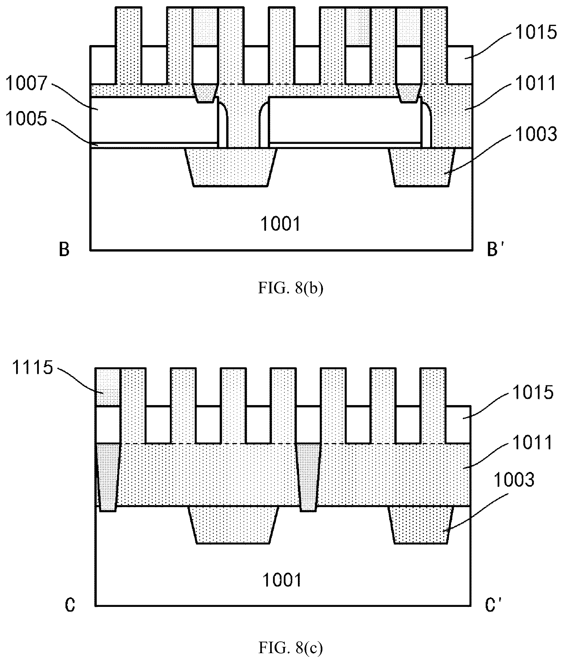 Patent US12417976 Figure 8 – Metallization stack and method of manufacturing the same, and electronic device including metallization stack