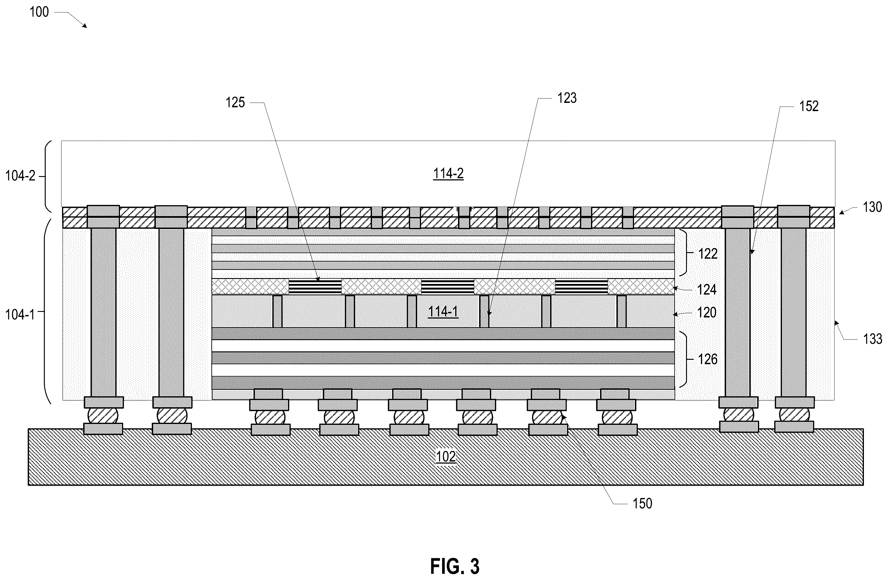 Patent US12417978 Figure 3 – Microelectronic assemblies having backside die-to-package interconnects