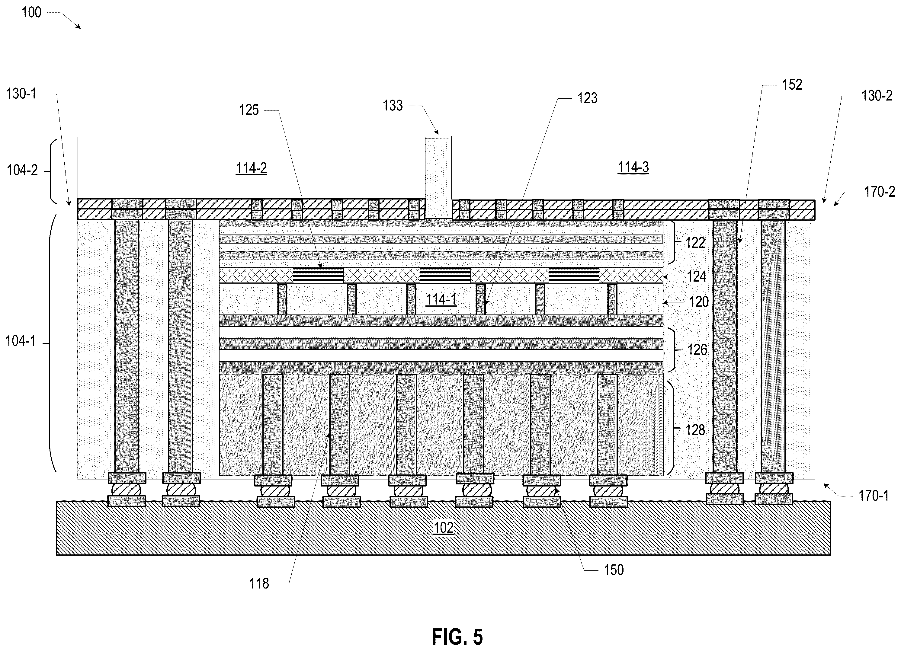Patent US12417978 Figure 5 – Microelectronic assemblies having backside die-to-package interconnects