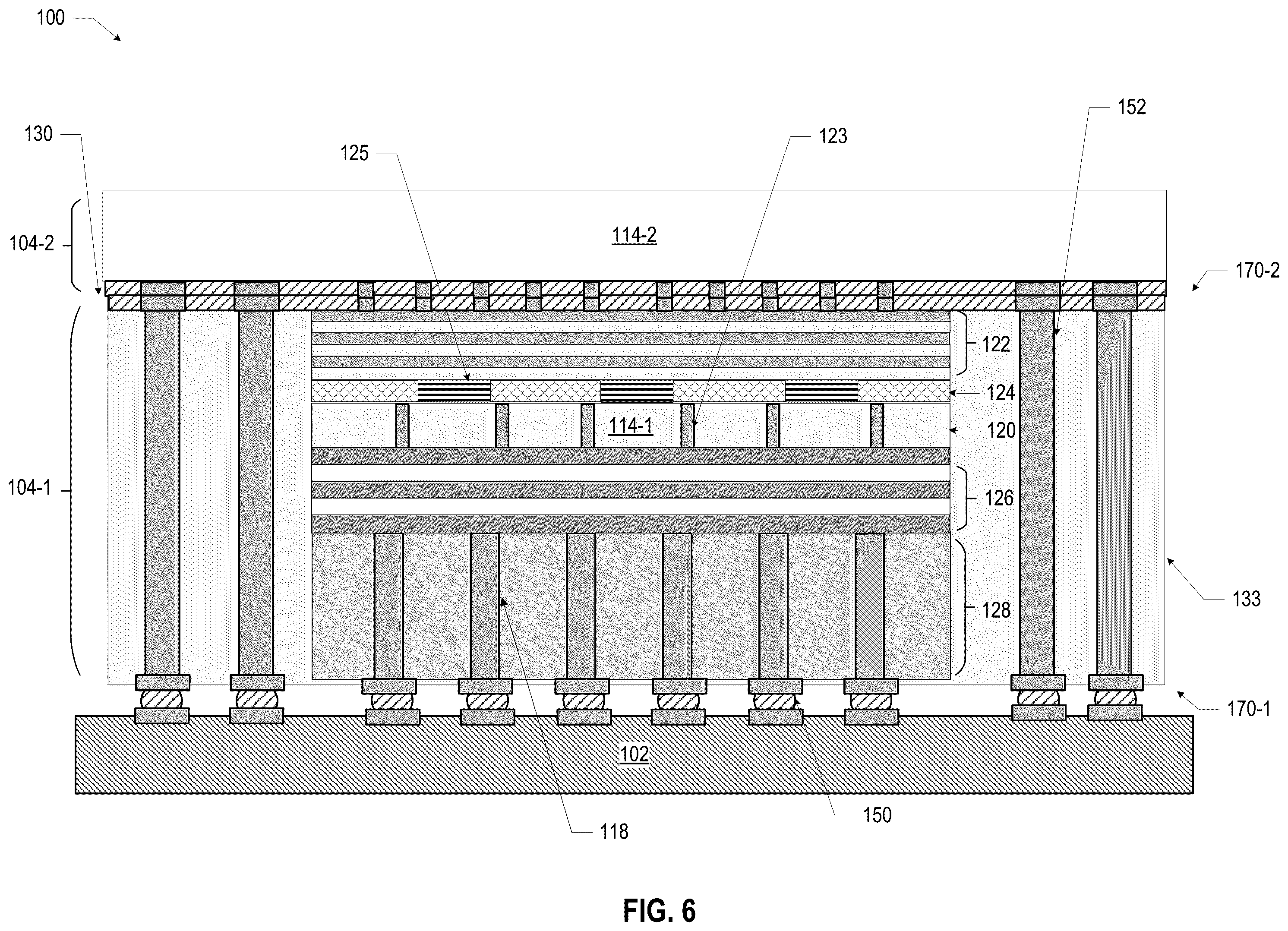 Patent US12417978 Figure 6 – Microelectronic assemblies having backside die-to-package interconnects