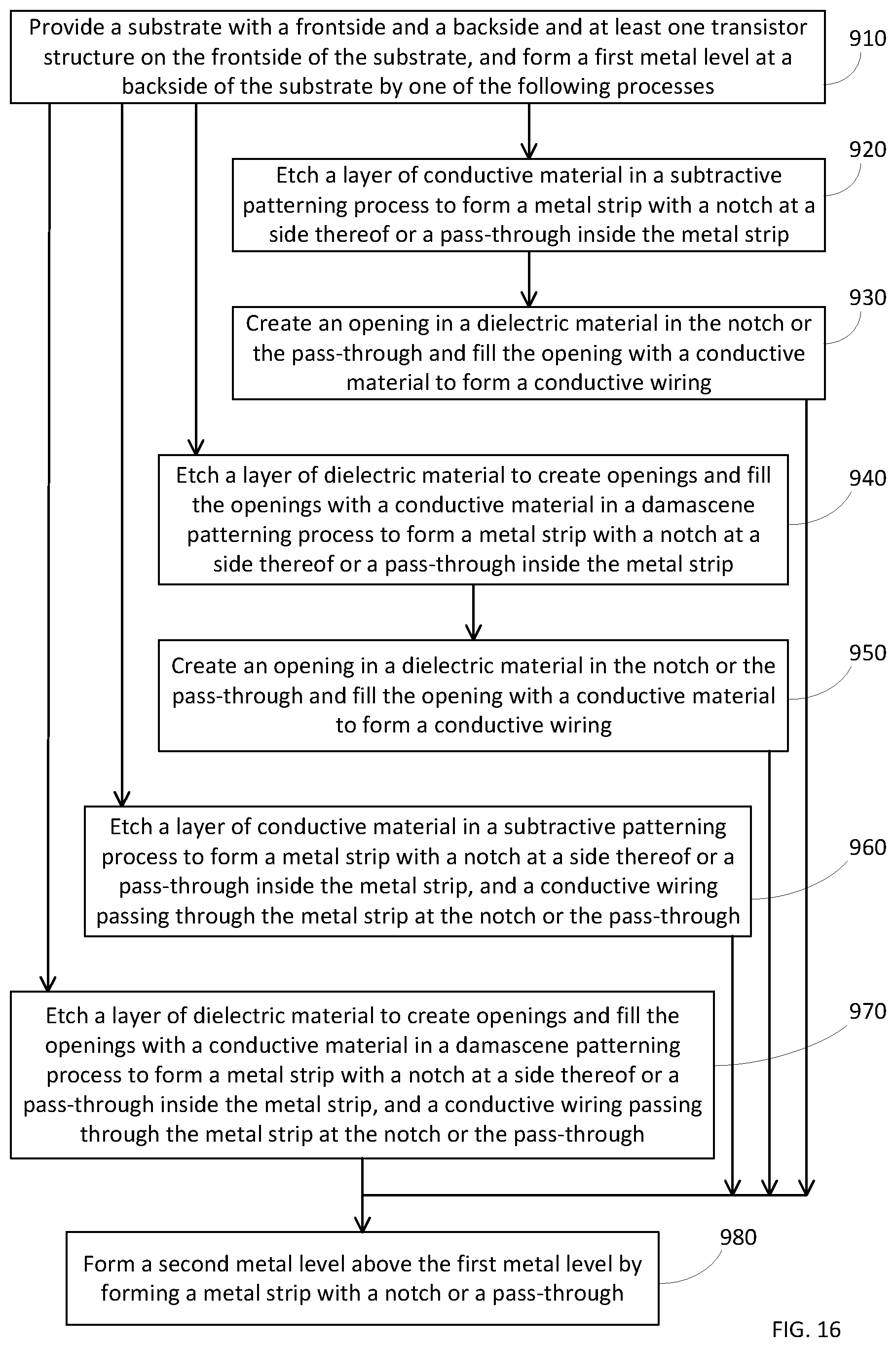 Patent US12417979 Figure 6 – Pass-through wiring in notched interconnect