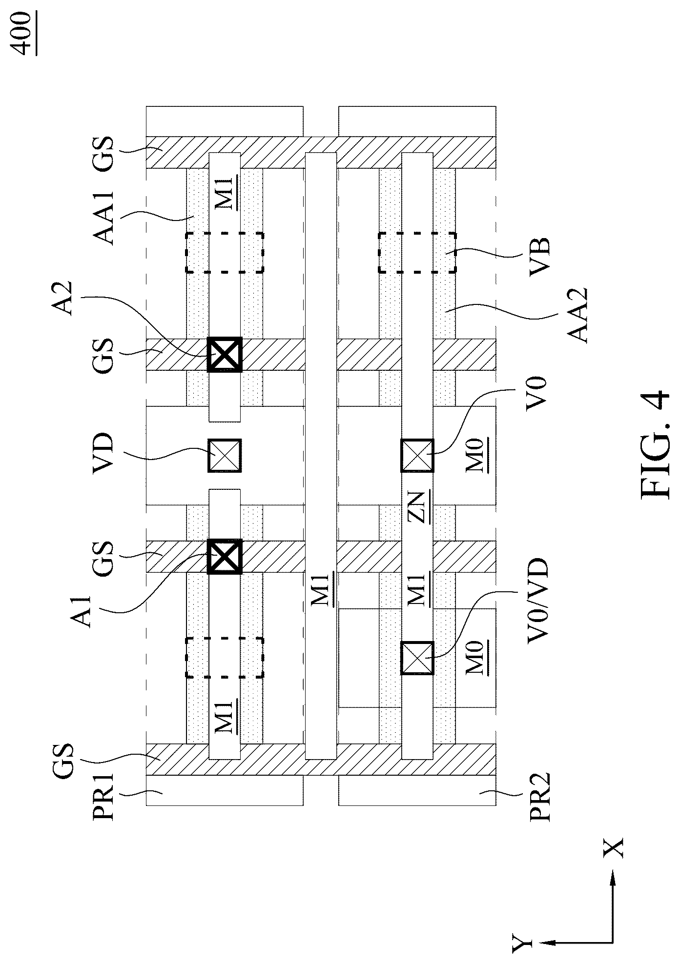 Patent US12417980 Figure 6 – First metal structure, layout, and method