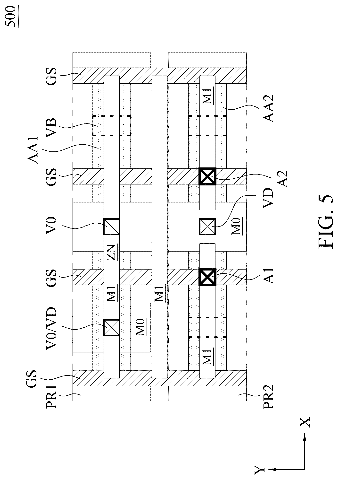 Patent US12417980 Figure 7 – First metal structure, layout, and method