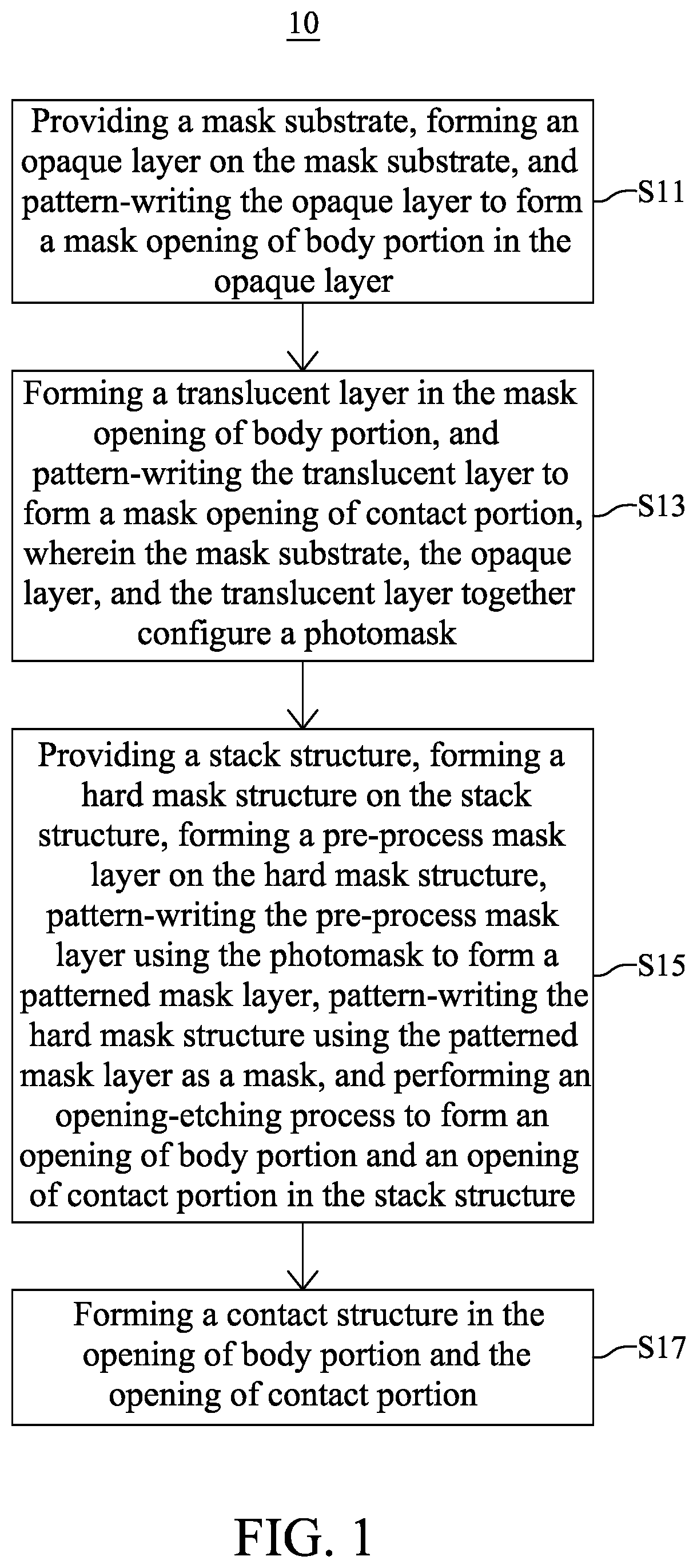 Patent US12417982 Figure 1 – Semiconductor device with contact structure