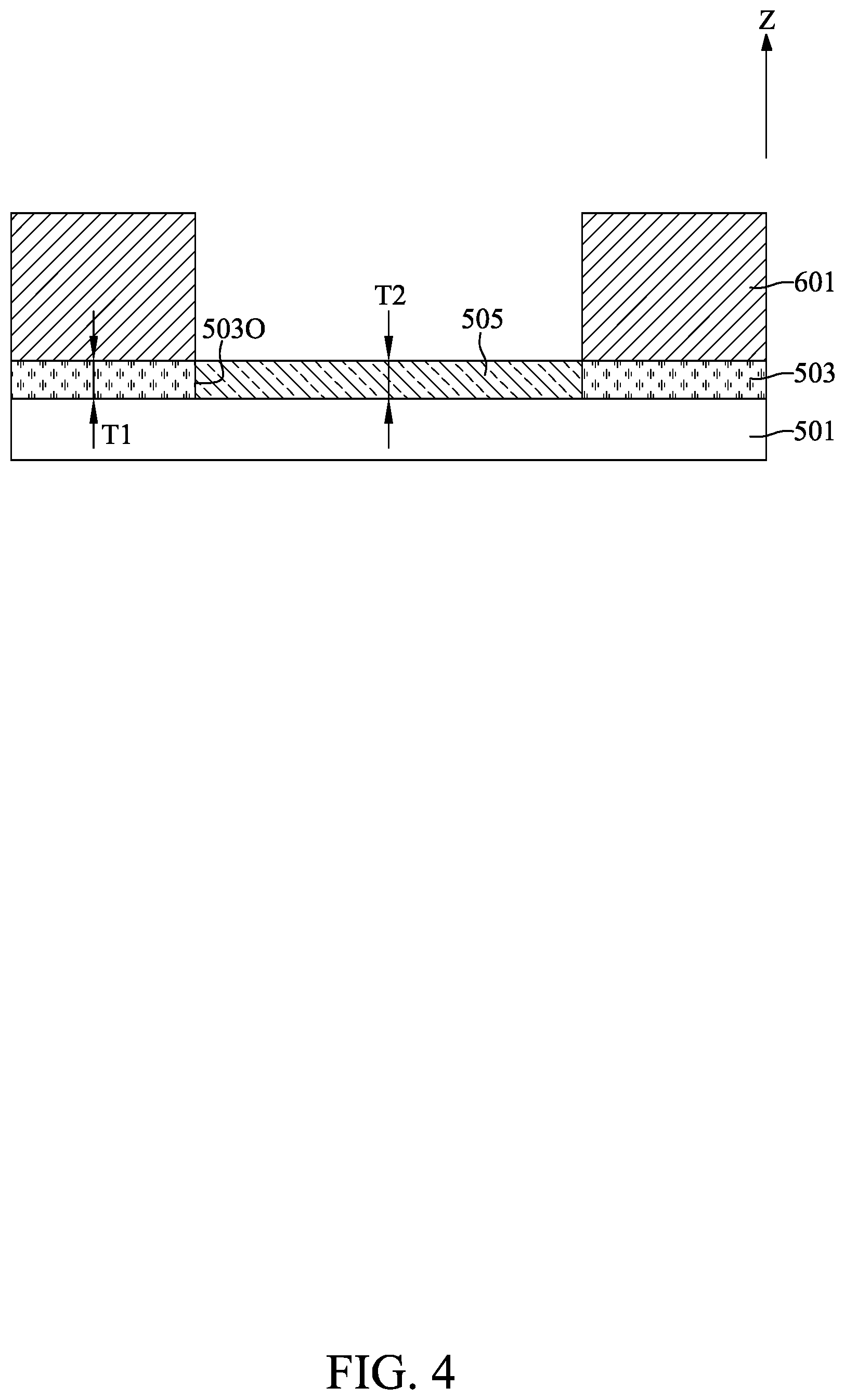 Patent US12417982 Figure 4 – Semiconductor device with contact structure