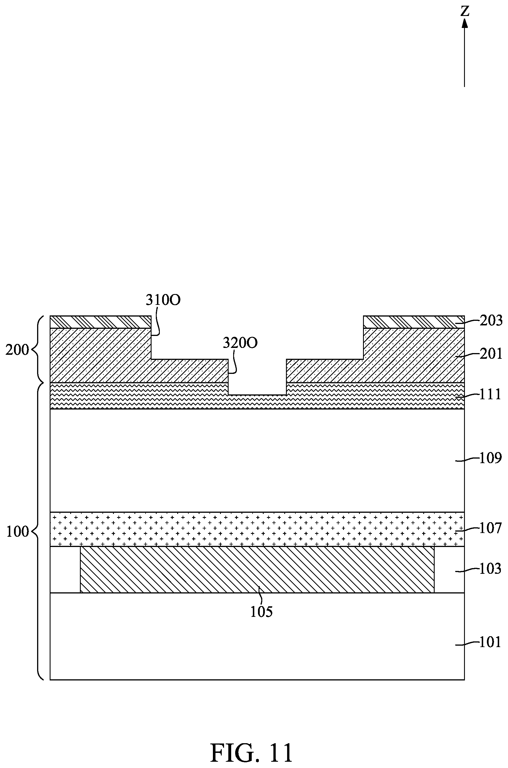 Patent US12417982 Figure 11 – Semiconductor device with contact structure