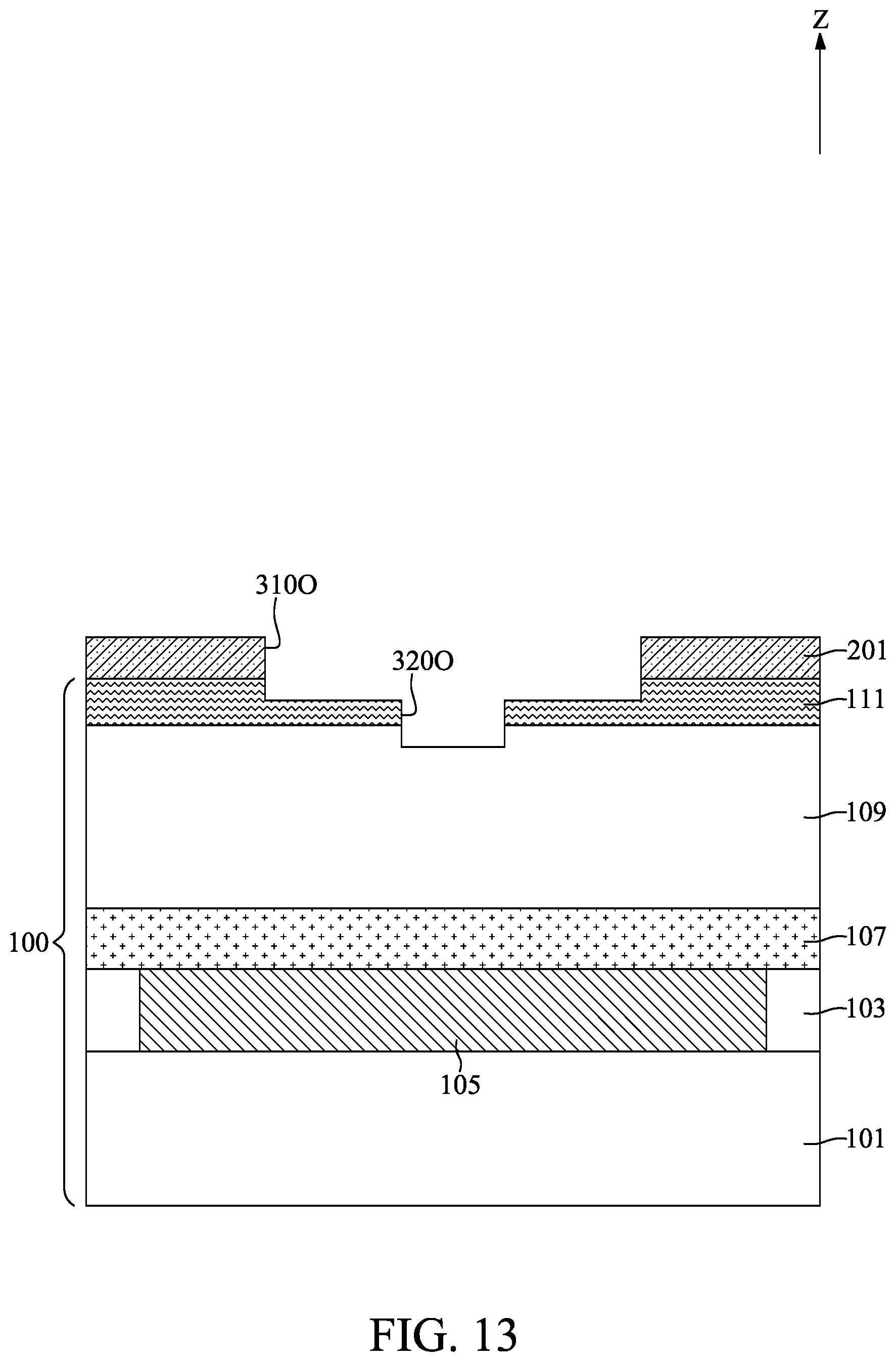 Patent US12417982 Figure 13 – Semiconductor device with contact structure