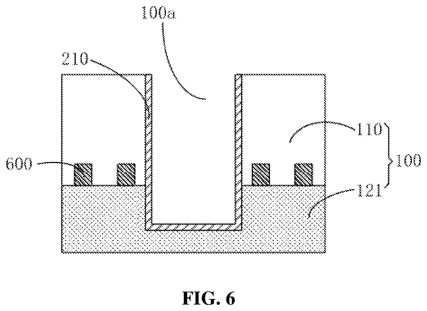 Patent US12417984 Figure 6 – Semiconductor structure with an air gap, method for forming same, and stacked structure