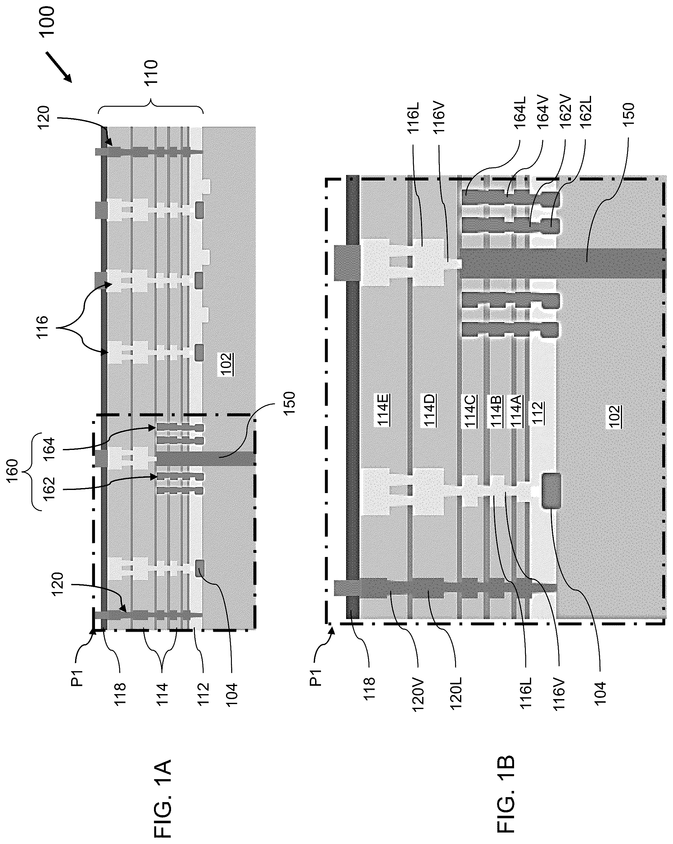Patent US12417987 Figure 1 – Semiconductor die including guard ring structure and three-dimensional device structure including the same