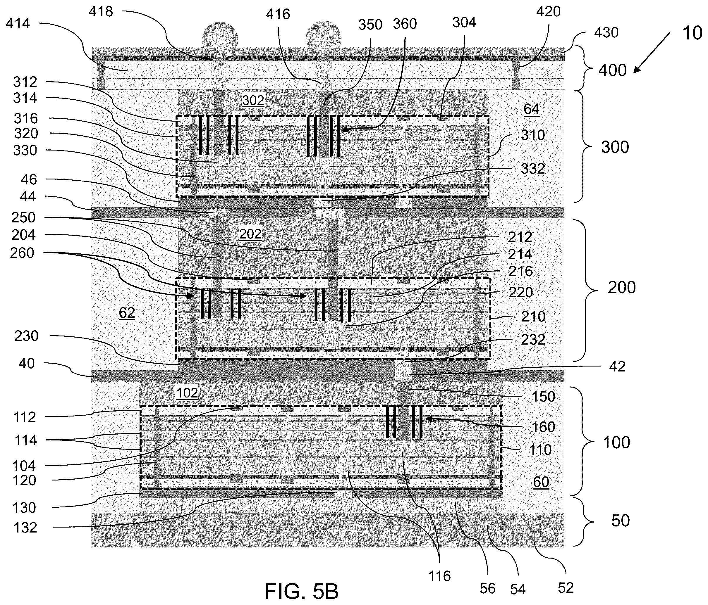 Patent US12417987 Figure 10 – Semiconductor die including guard ring structure and three-dimensional device structure including the same