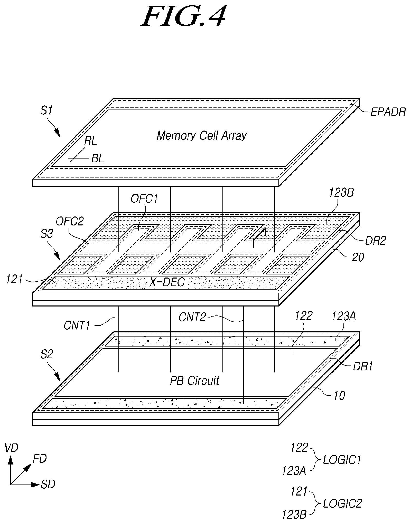 Patent US12417989 Figure 4 – Semiconductor memory device including stacked semiconductor layers