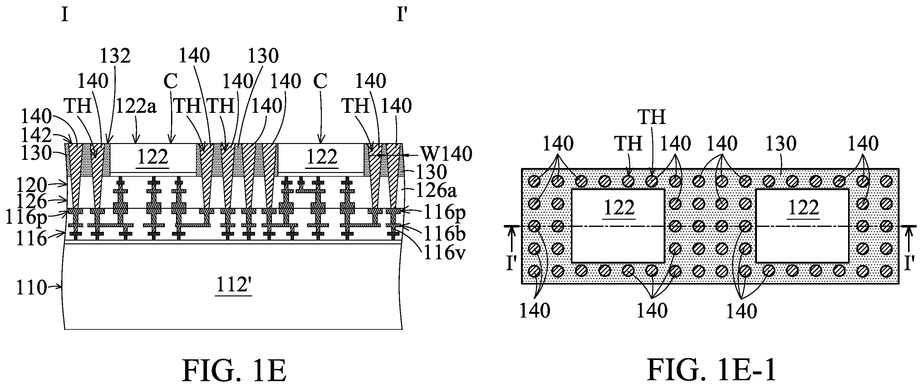 Patent US12417991 Figure 5 – Chip stack structure with conductive plug and method for forming the same