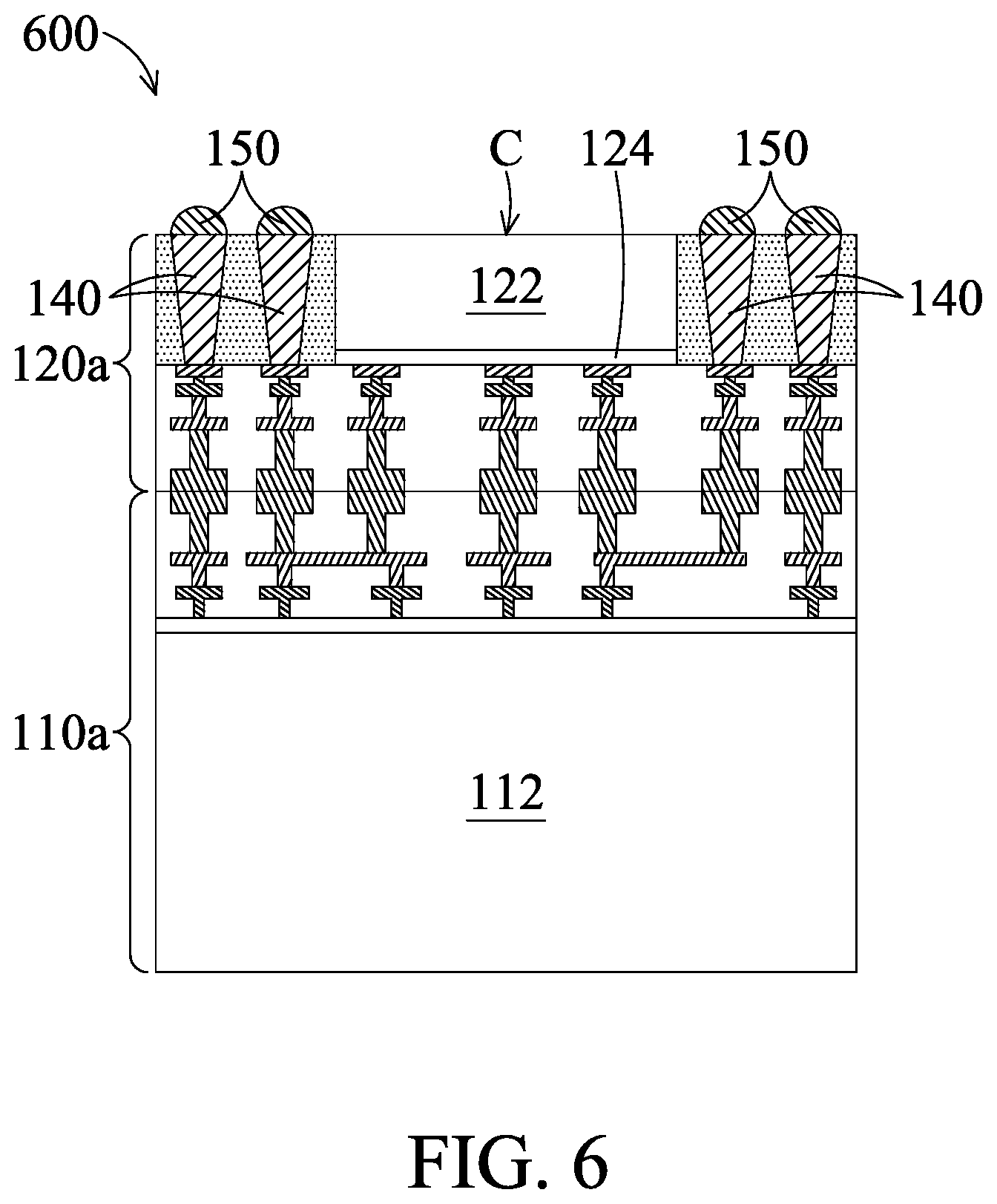 Patent US12417991 Figure 11 – Chip stack structure with conductive plug and method for forming the same