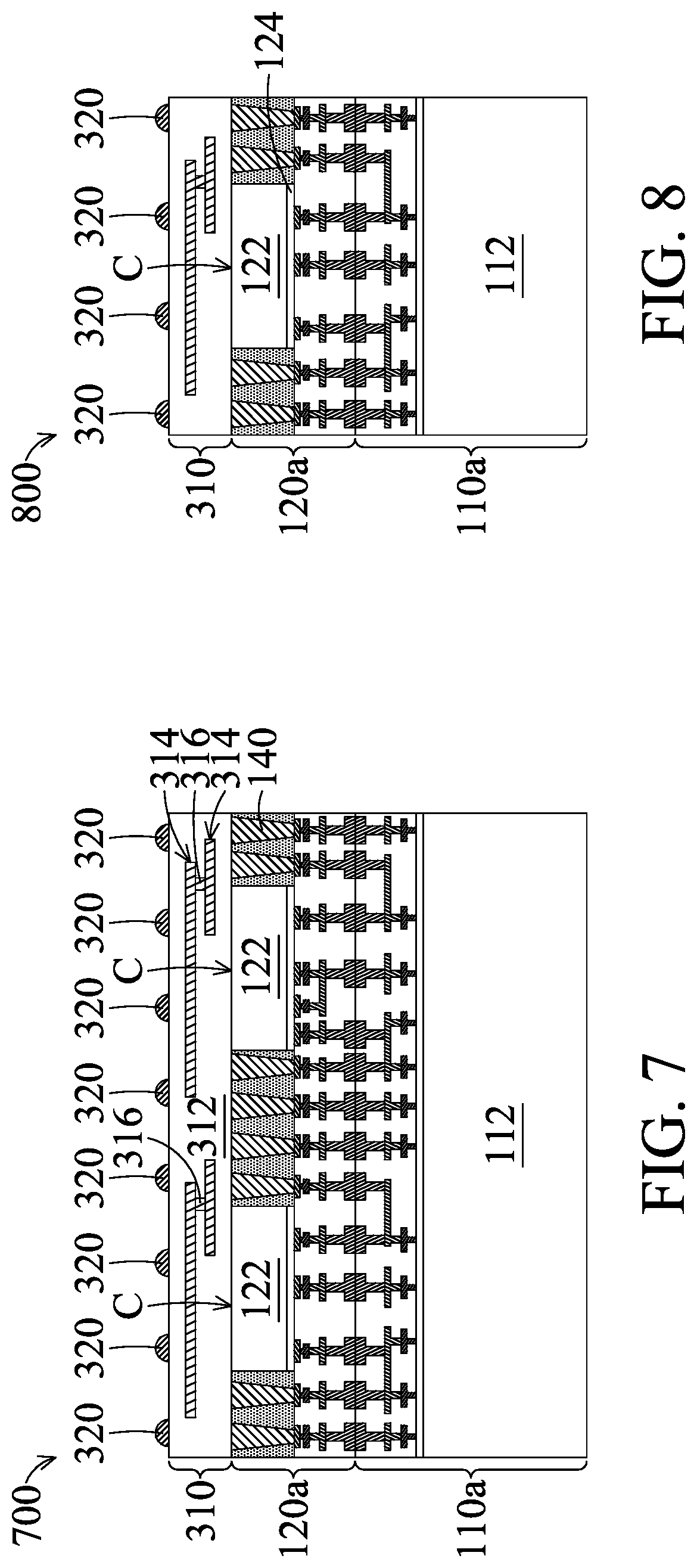 Patent US12417991 Figure 12 – Chip stack structure with conductive plug and method for forming the same