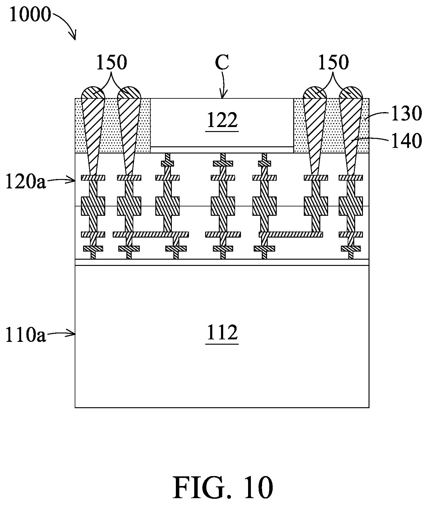 Patent US12417991 Figure 15 – Chip stack structure with conductive plug and method for forming the same