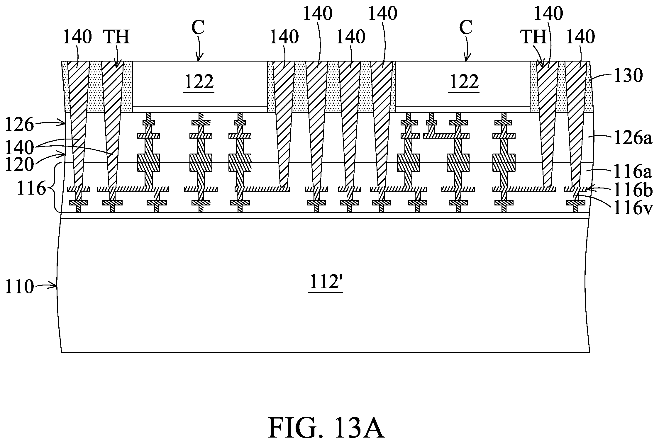 Patent US12417991 Figure 17 – Chip stack structure with conductive plug and method for forming the same