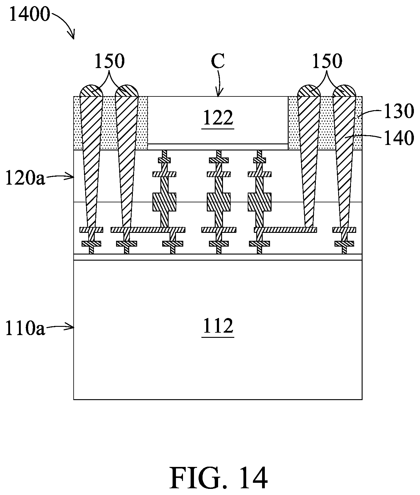 Patent US12417991 Figure 19 – Chip stack structure with conductive plug and method for forming the same