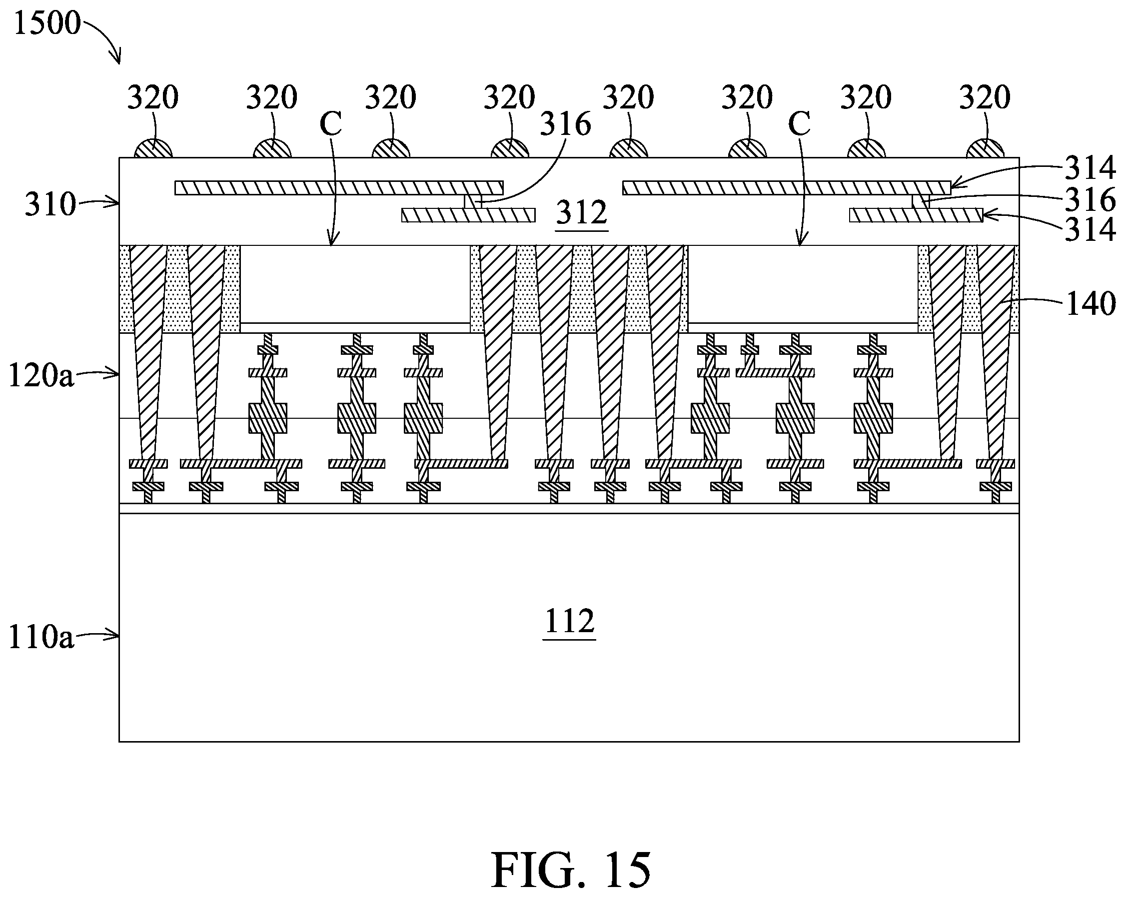 Patent US12417991 Figure 20 – Chip stack structure with conductive plug and method for forming the same