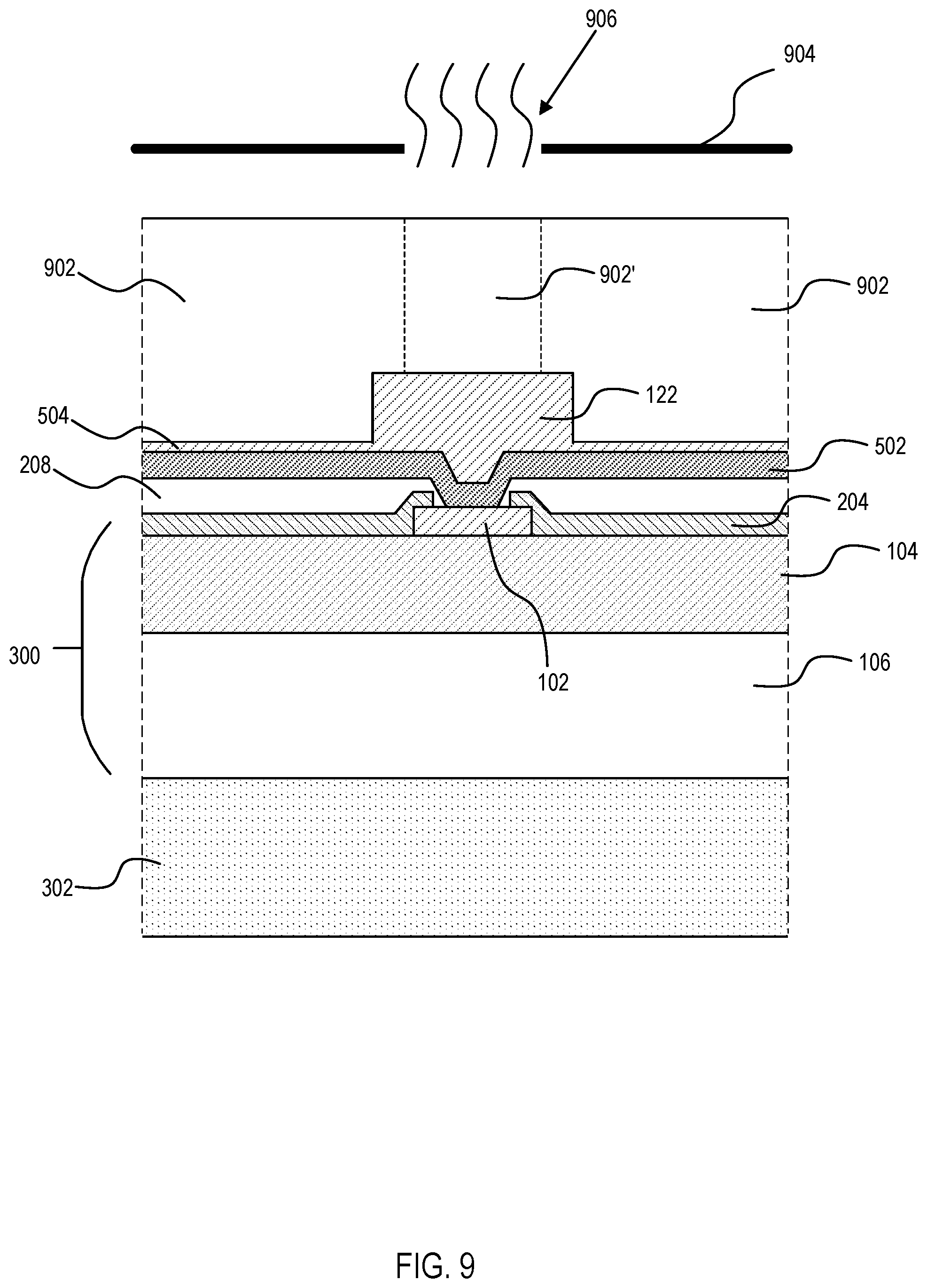 Patent US12417994 Figure 9 – Semiconductor chip having stepped conductive pillars