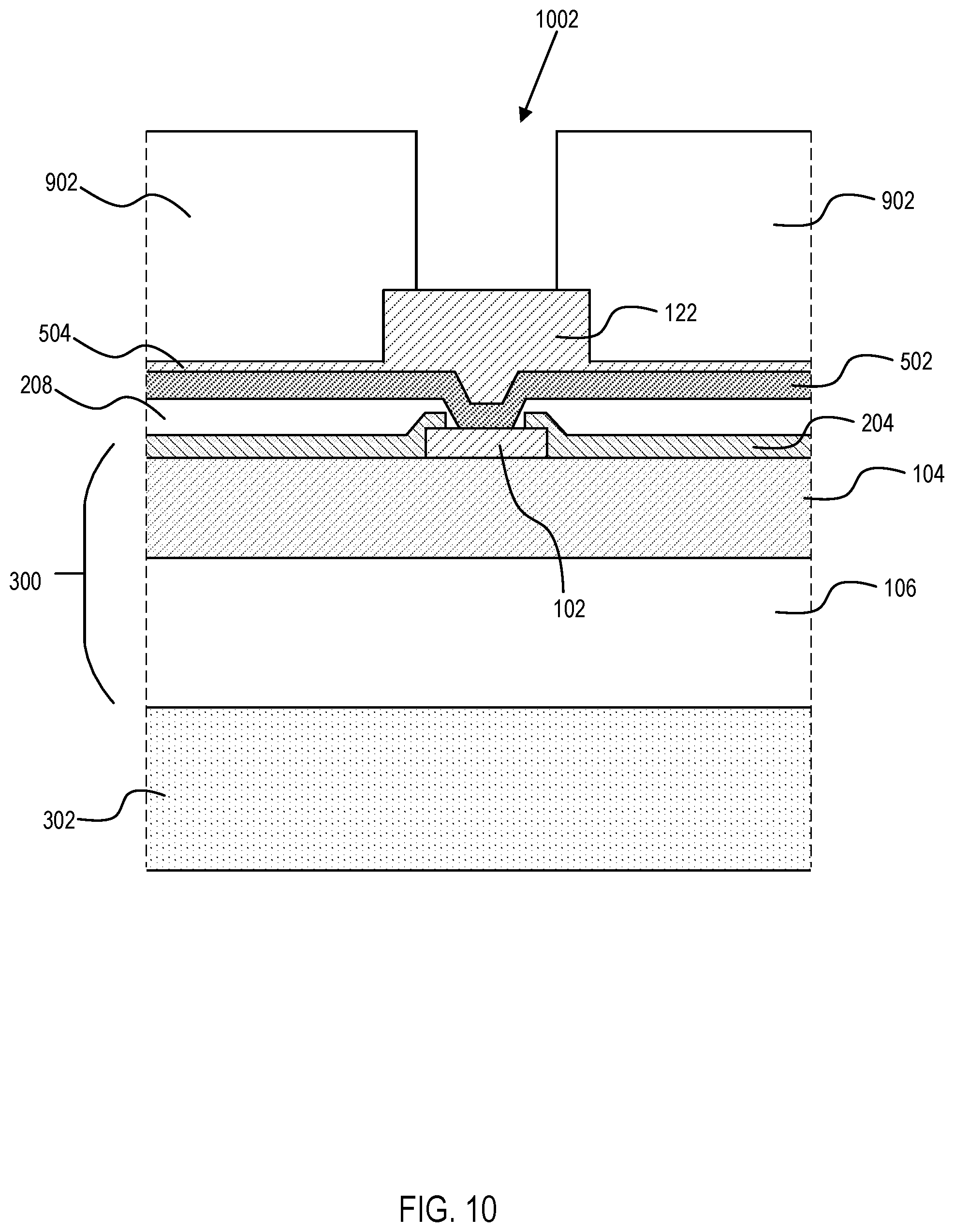 Patent US12417994 Figure 10 – Semiconductor chip having stepped conductive pillars