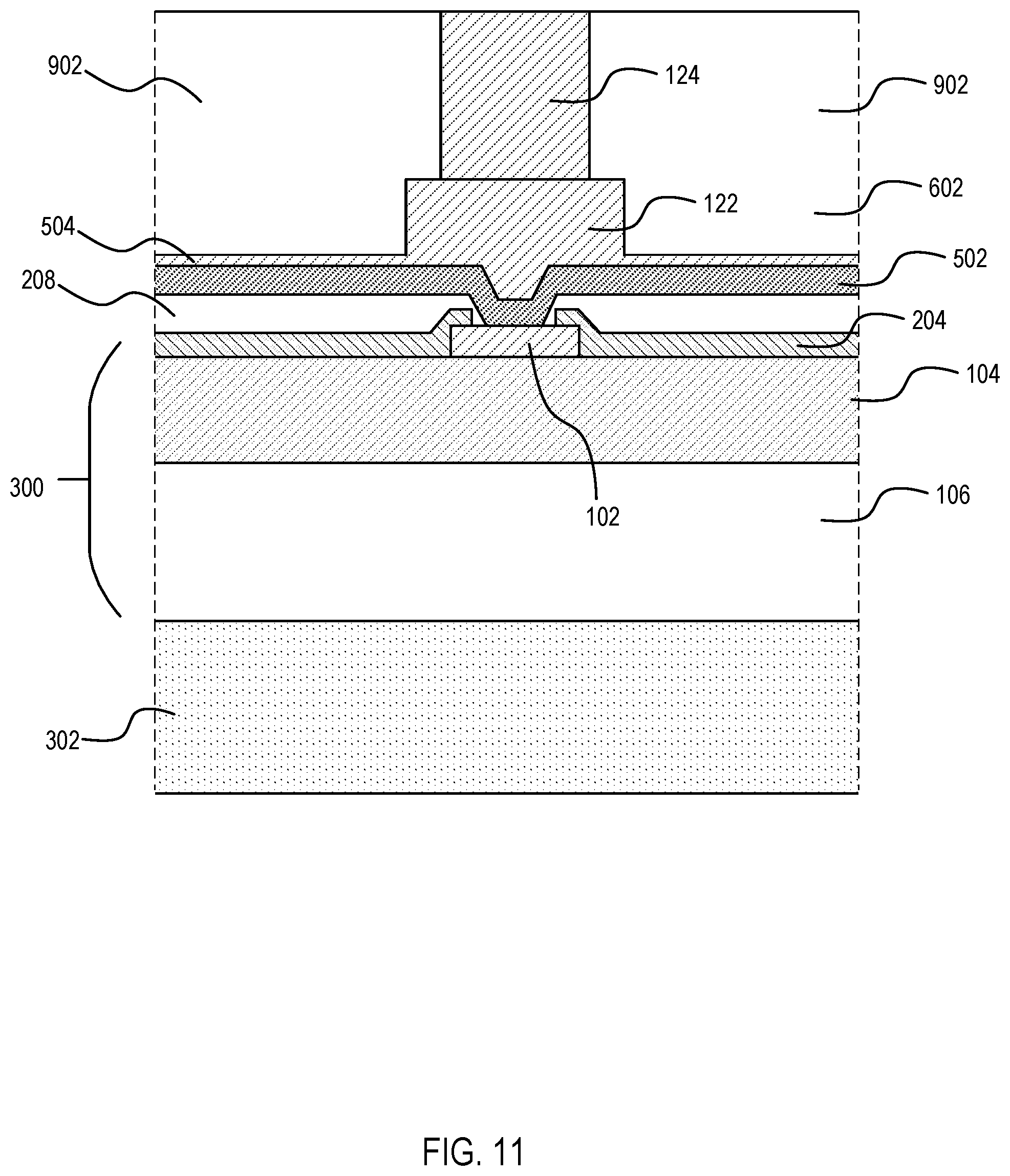 Patent US12417994 Figure 11 – Semiconductor chip having stepped conductive pillars