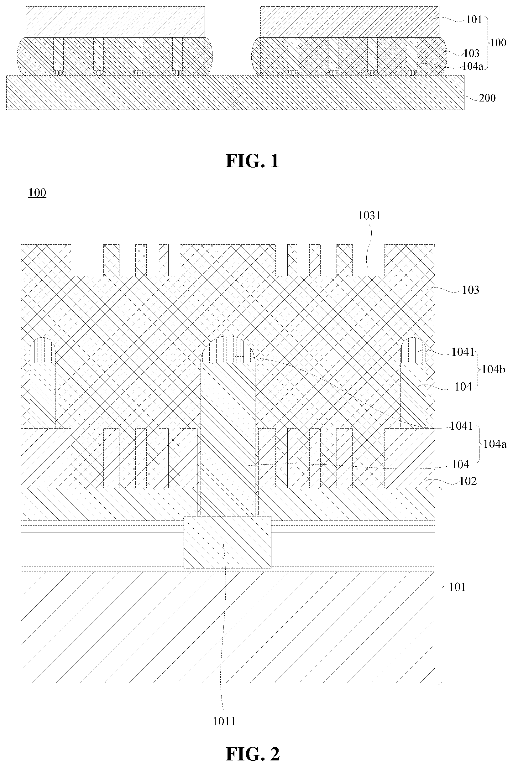 Patent US12417995 Figure 1 – Chip packaging structure and method for preparing the same, and method for packaging semiconductor structure