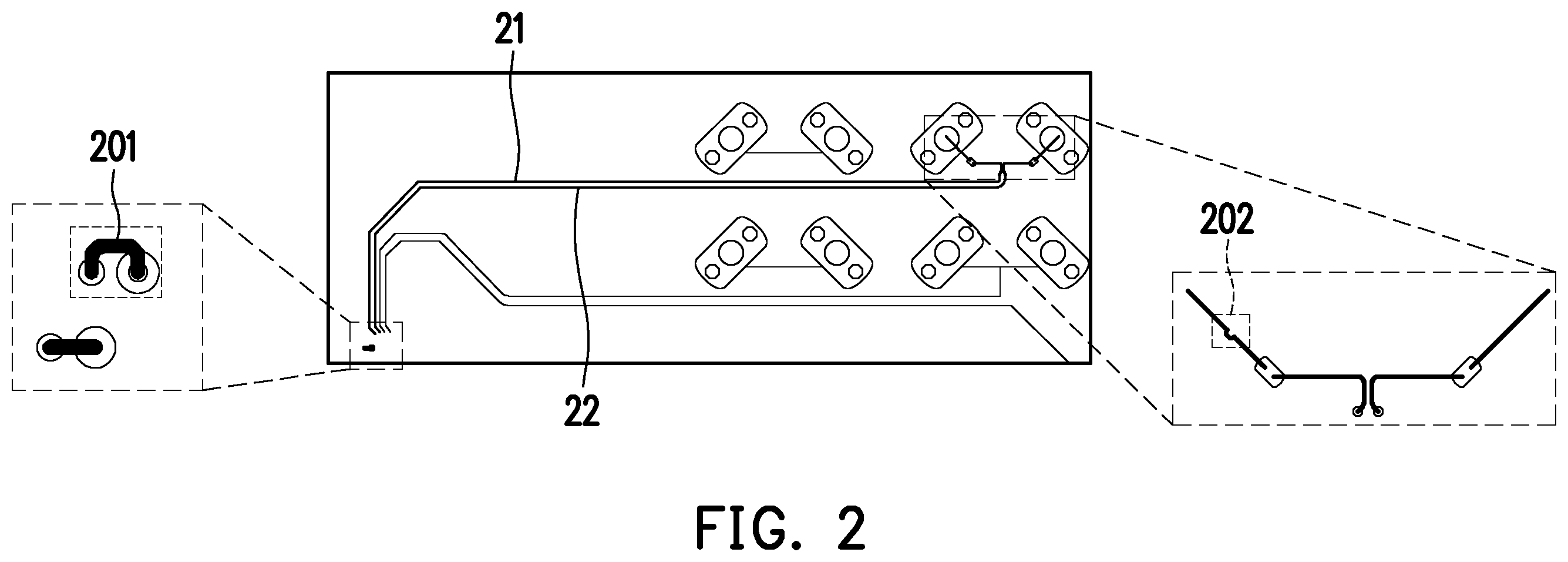 Patent US12417996 Figure 2 – Layout structure of differential lines, memory storage device and memory control circuit unit