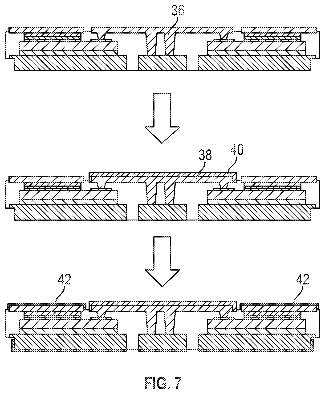 Patent US12417999 Figure 7 – Semiconductor packages using package in package systems and related methods