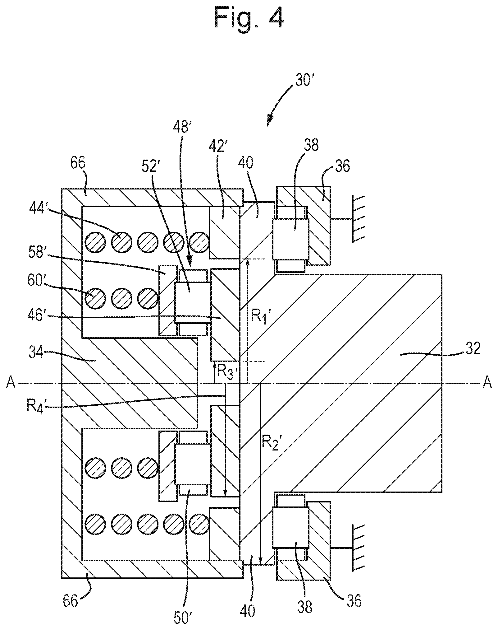 Patent US12422001 Figure 4 – Asymmetric mechanical torque limiter