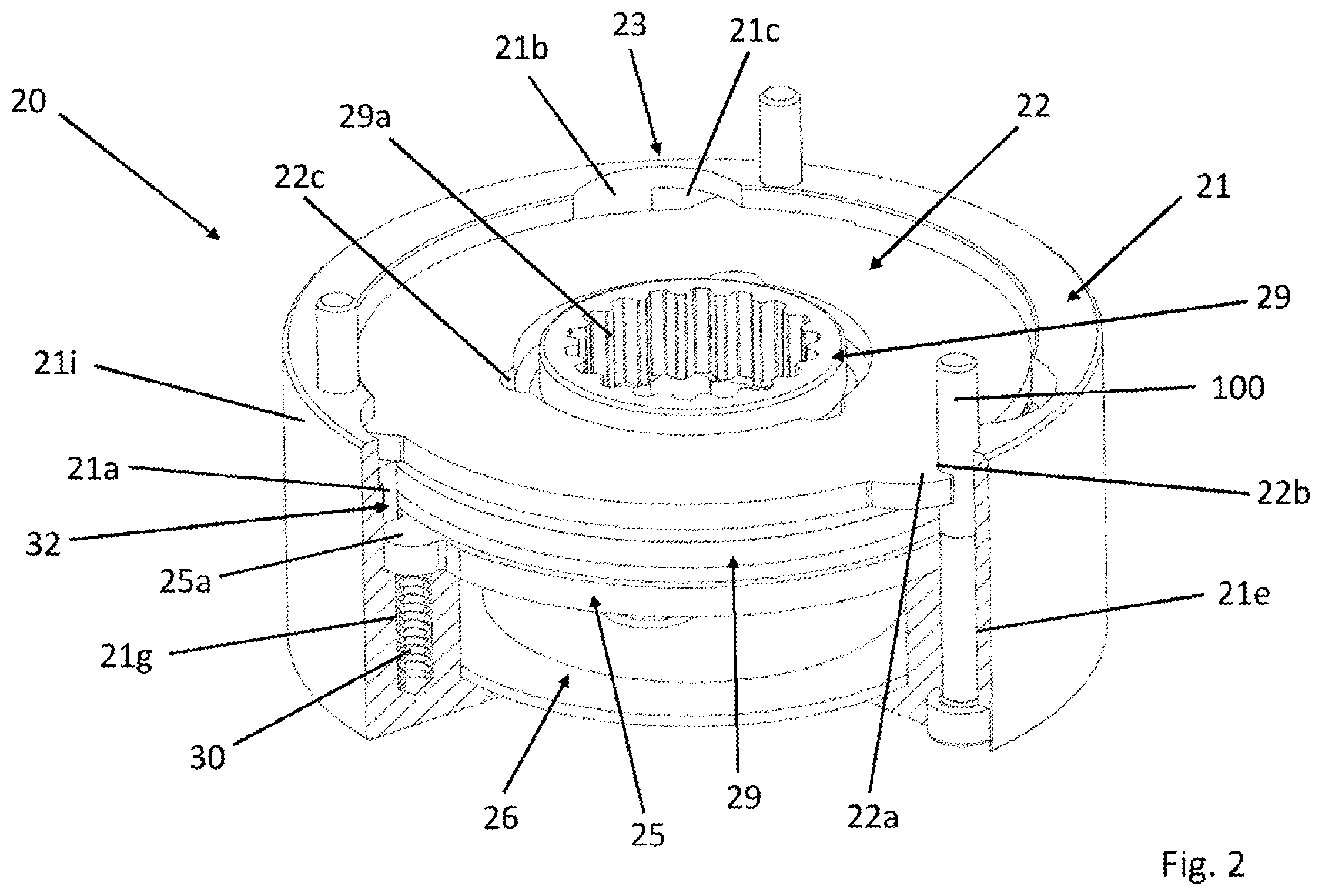 Patent US12422005 Figure 2 – Electromagnetic brake