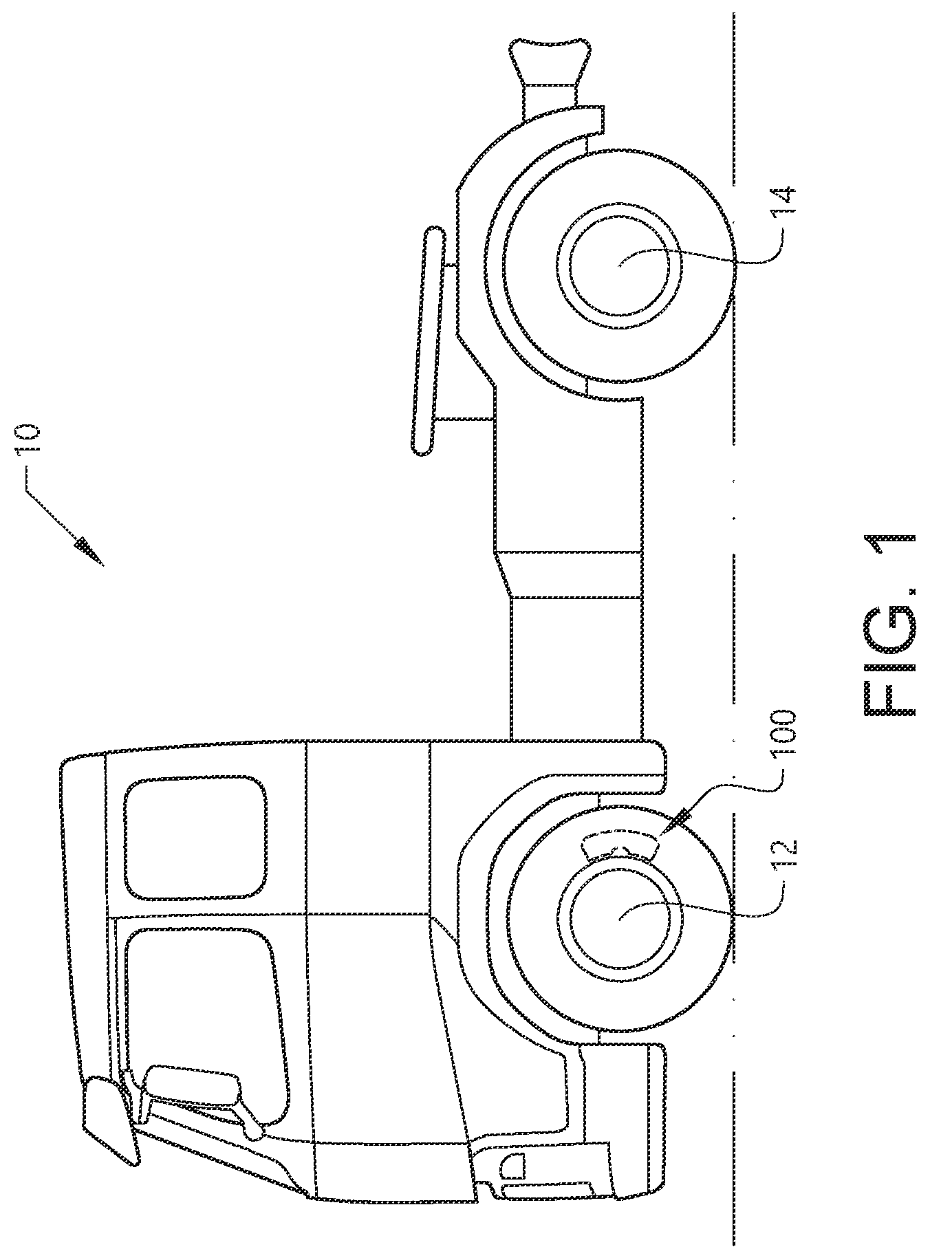 Patent US12422008 — Wheel brake arrangement — Figure 1