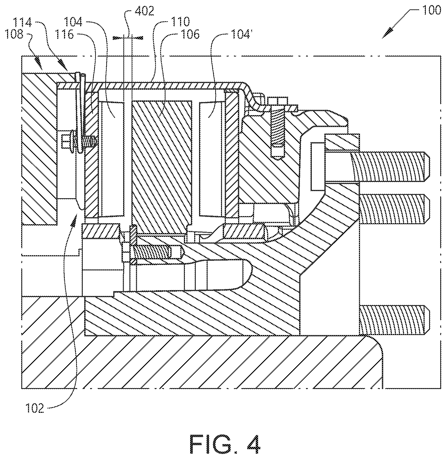 Patent US12422008 Figure 4 – Wheel brake arrangement