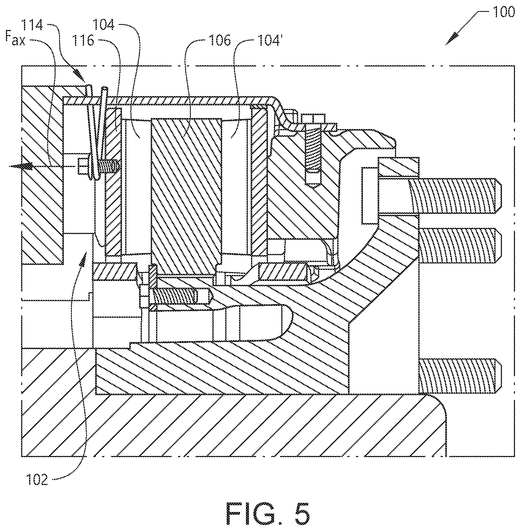 Patent US12422008 Figure 5 – Wheel brake arrangement