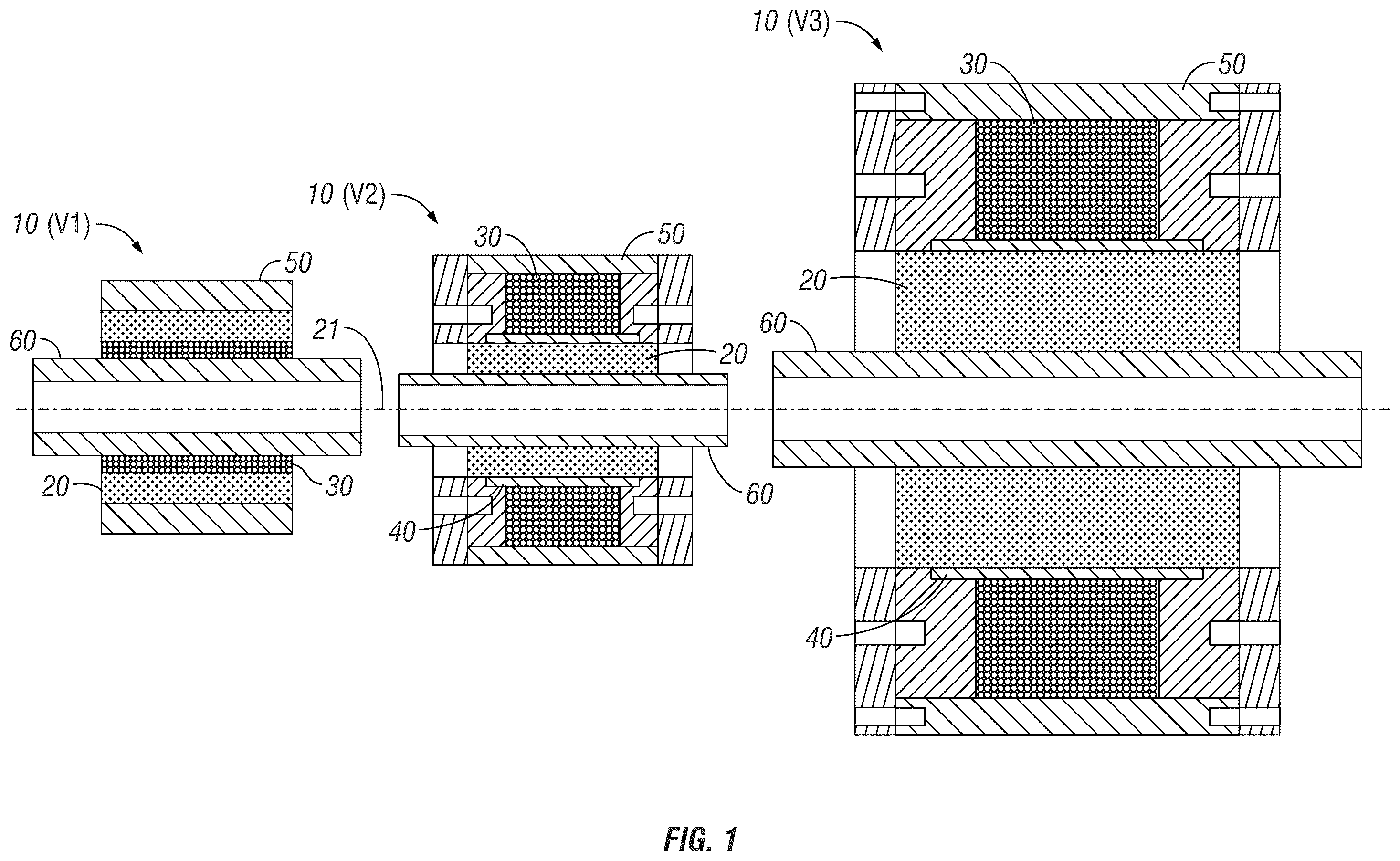 Patent US12422010 Figure 1 – Magnetorheological elastomer (MRE) apparatuses, methods, and systems, including bushings for vibrational damping or isolation