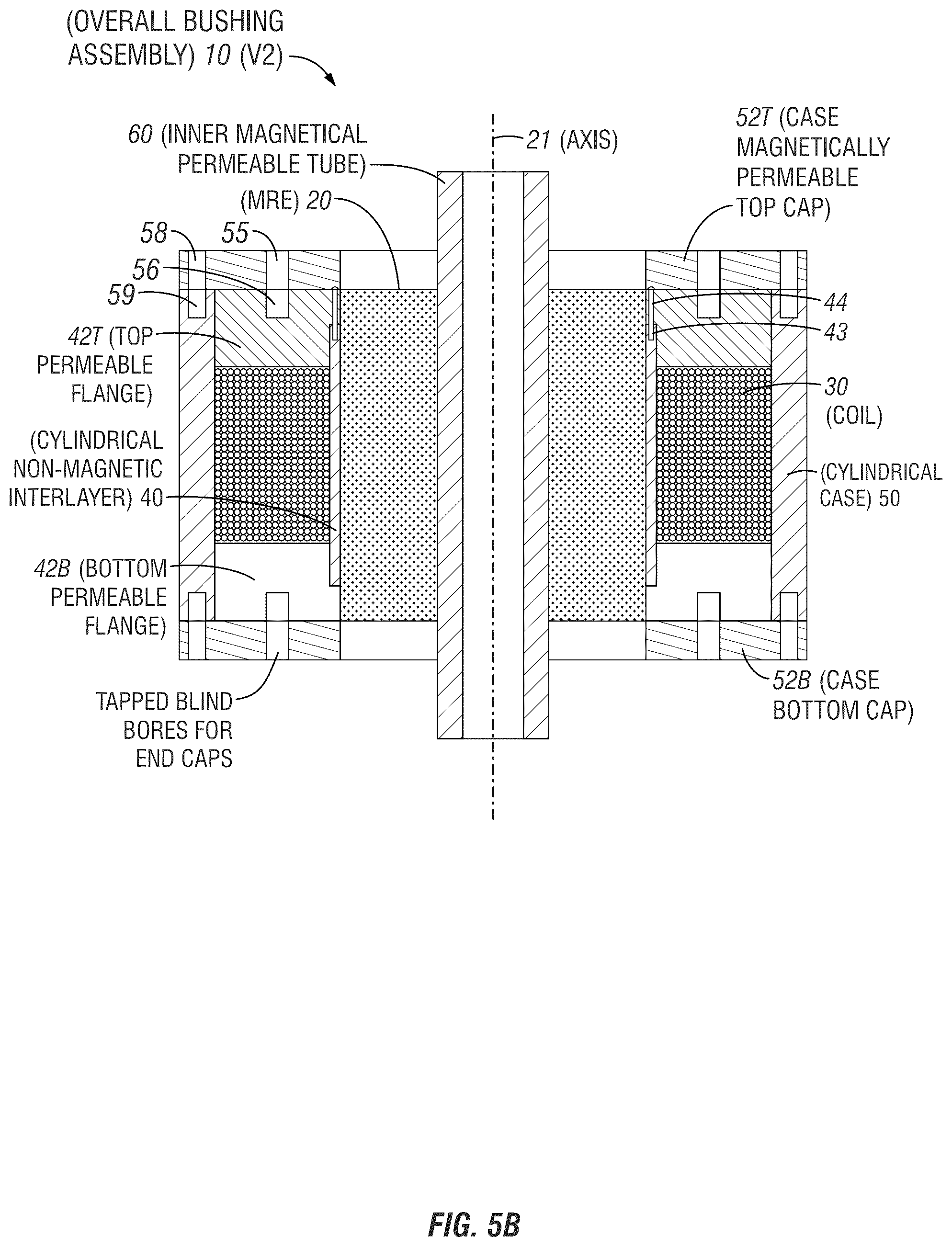 Patent US12422010 Figure 6 – Magnetorheological elastomer (MRE) apparatuses, methods, and systems, including bushings for vibrational damping or isolation