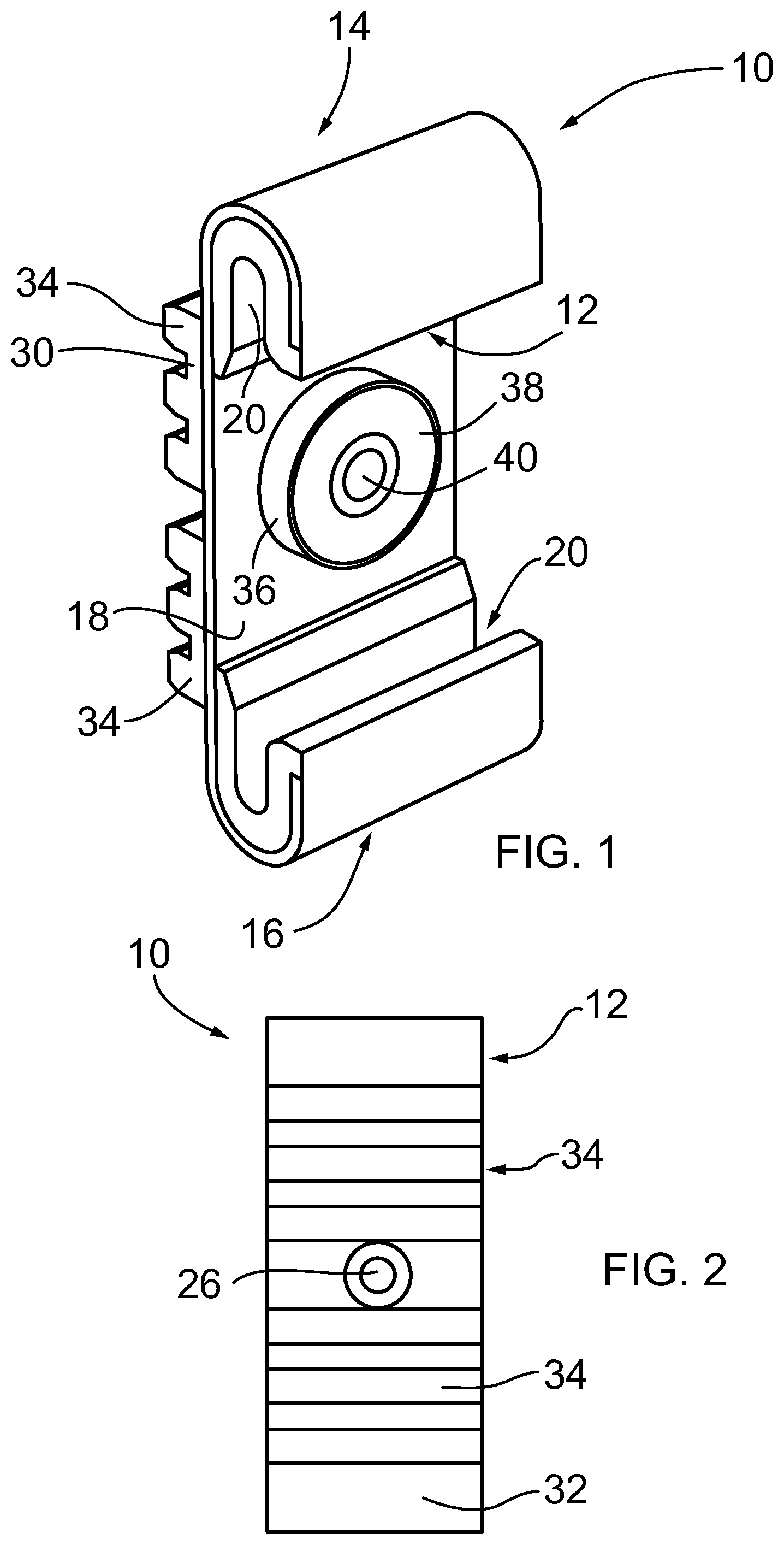 Patent US12422011 — Energy transmission control mount — Figure 1