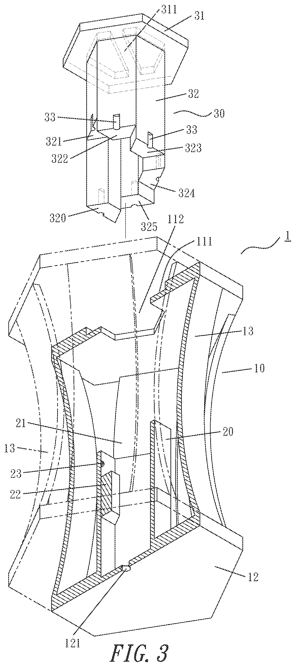Patent US12422012 Figure 3 – Shock-absorbing buffer pad