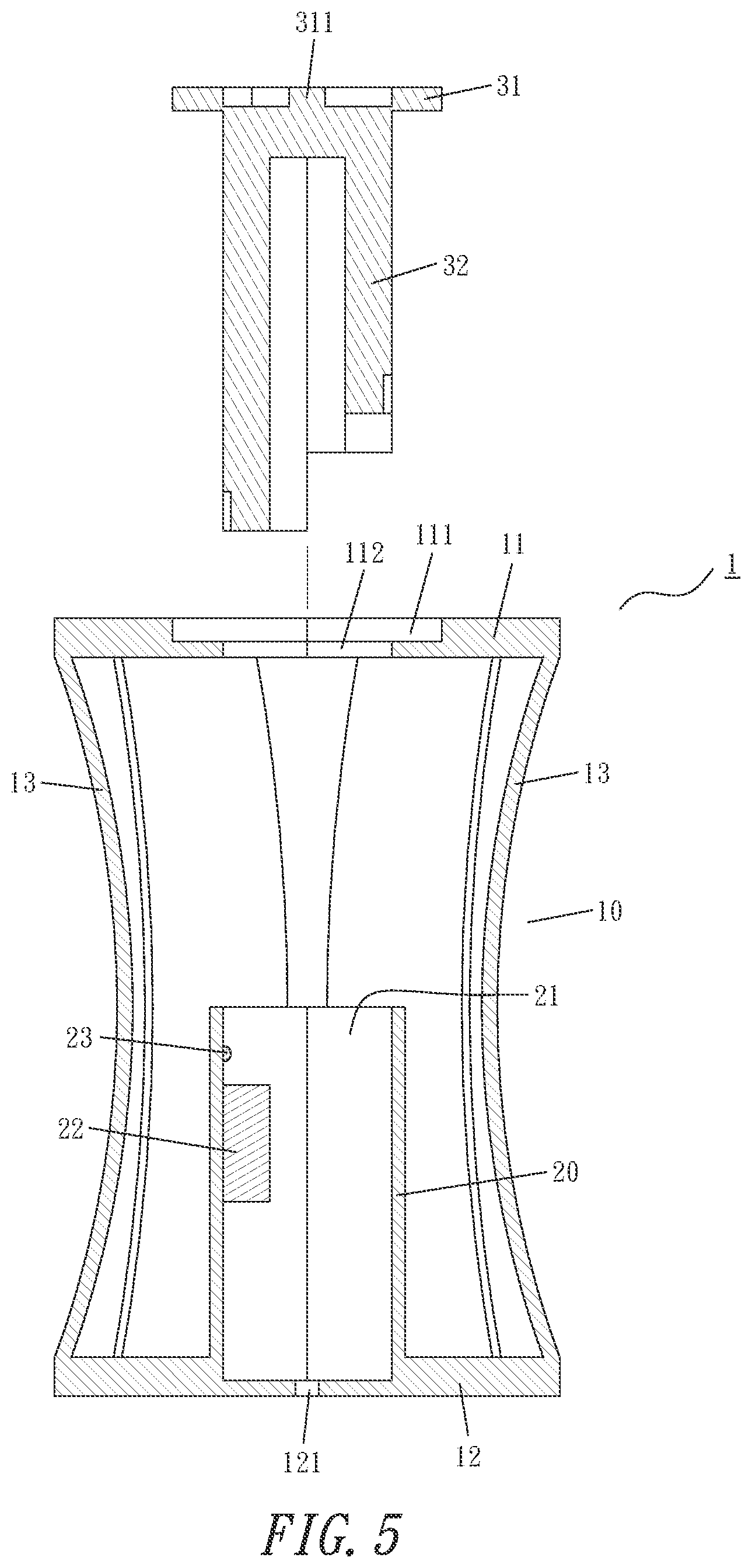 Patent US12422012 Figure 5 – Shock-absorbing buffer pad