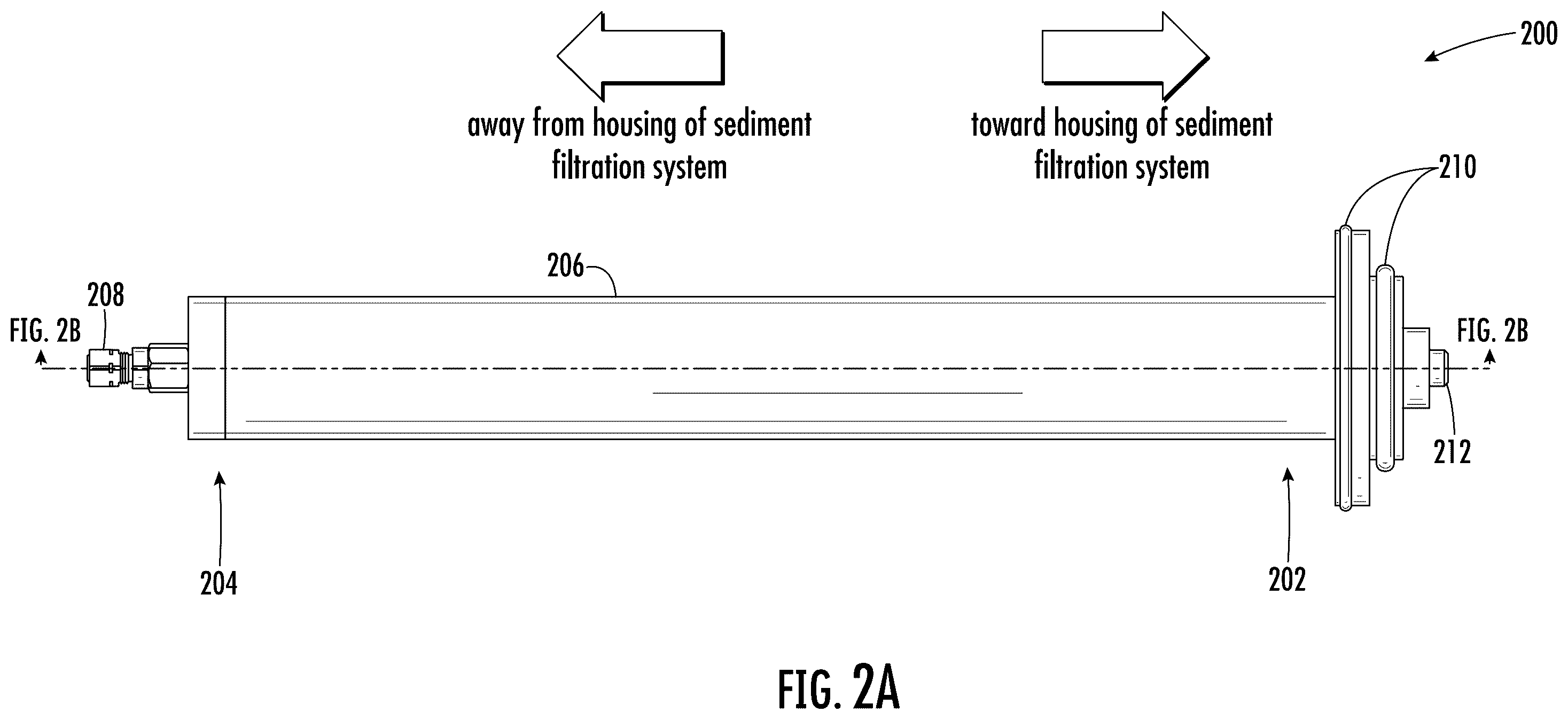 Patent US12422014 Figure 2 – Low-friction wear surfaces for sediment filtration system hydraulic damper