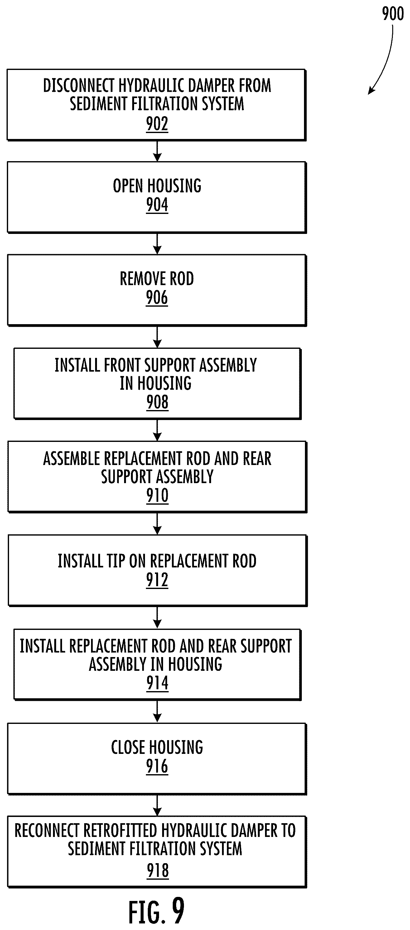 Patent US12422014 Figure 18 – Low-friction wear surfaces for sediment filtration system hydraulic damper
