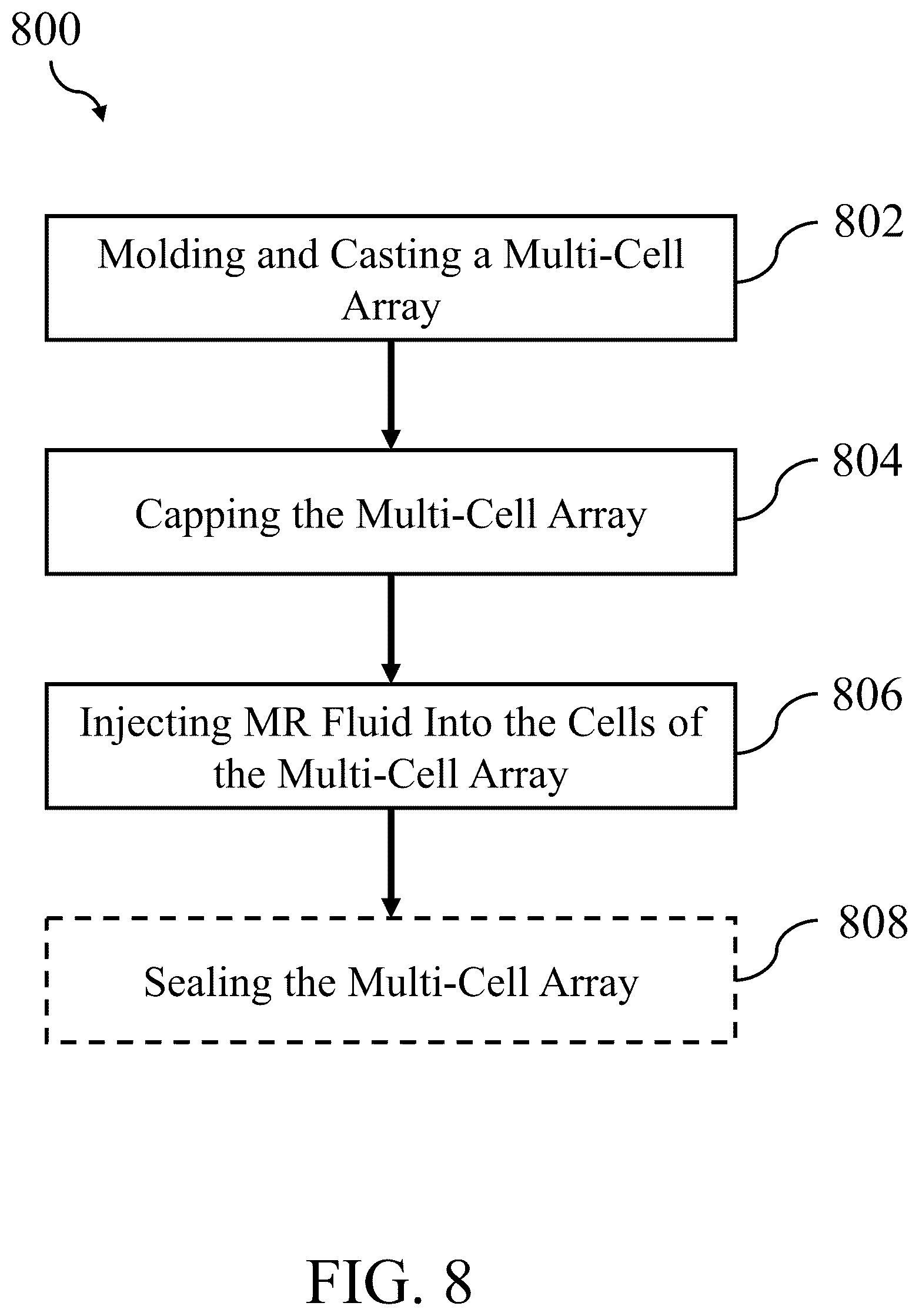 Patent US12422016 Figure 8 – Magnetorheological fluid cell systems and methods